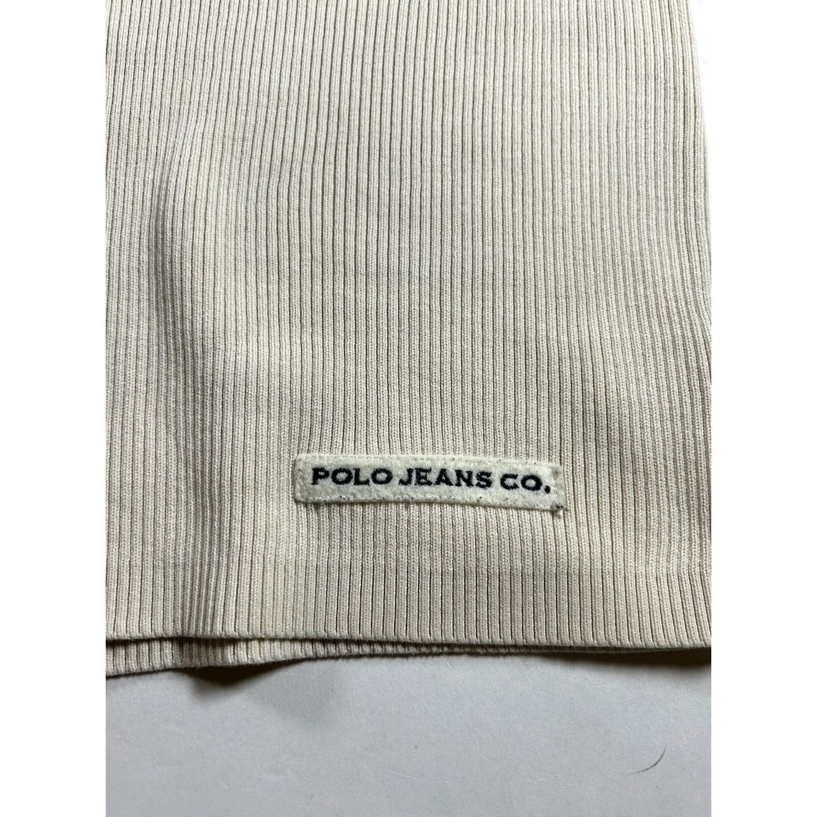 Ralph Lauren VINTAGE Polo Jeans Co Ralph Lauren Sweater Cream Navy Stripe Small Cotton Ribbed Size US S / EU 44-46 / 1 - 4 Thumbnail