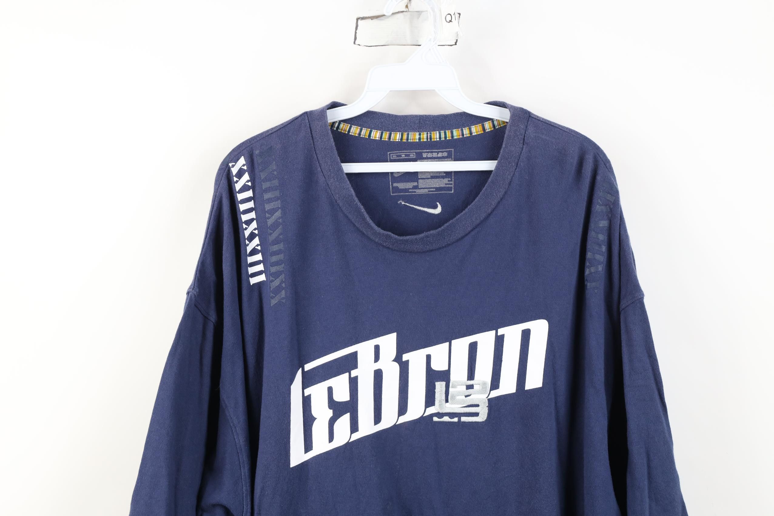 Nike Vintage Y2K Nike Lebron James L23 Short Sleeve T-Shirt Blue Size US XXL / EU 58 / 5 - 2 Thumbnail