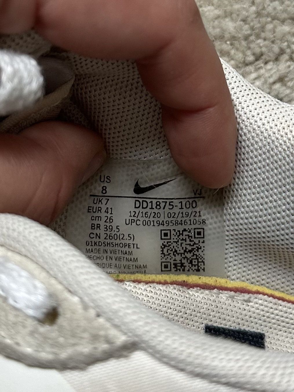 Nike × Sacai Nike x Sacai VaporWaffle Sail Gum White (DD1875-100) Men’s 8 Size US 8 / EU 41 - 9 Thumbnail