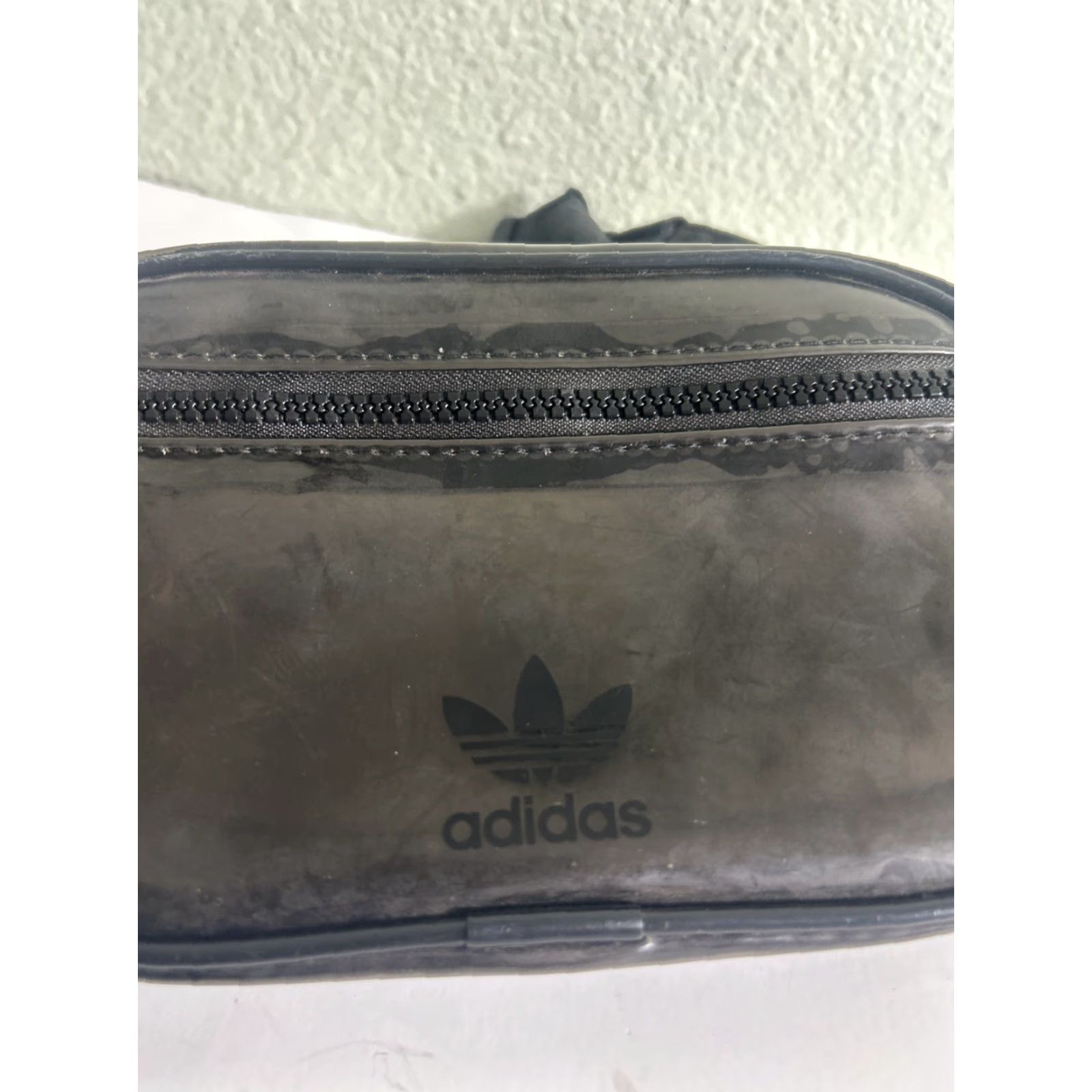 Adidas adidas Originals Trefoil Dark Clear Tinted Waist Pack Belt Bag Small Men Gray 8x5x2 Size ONE SIZE - 3 Thumbnail