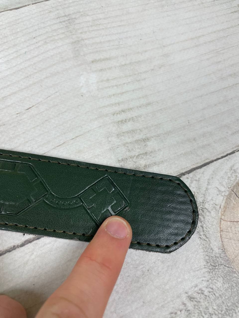 Diesel Vintage Diesel Leather Belts Big Metal Logo Y2K Size 28 - 8 Thumbnail