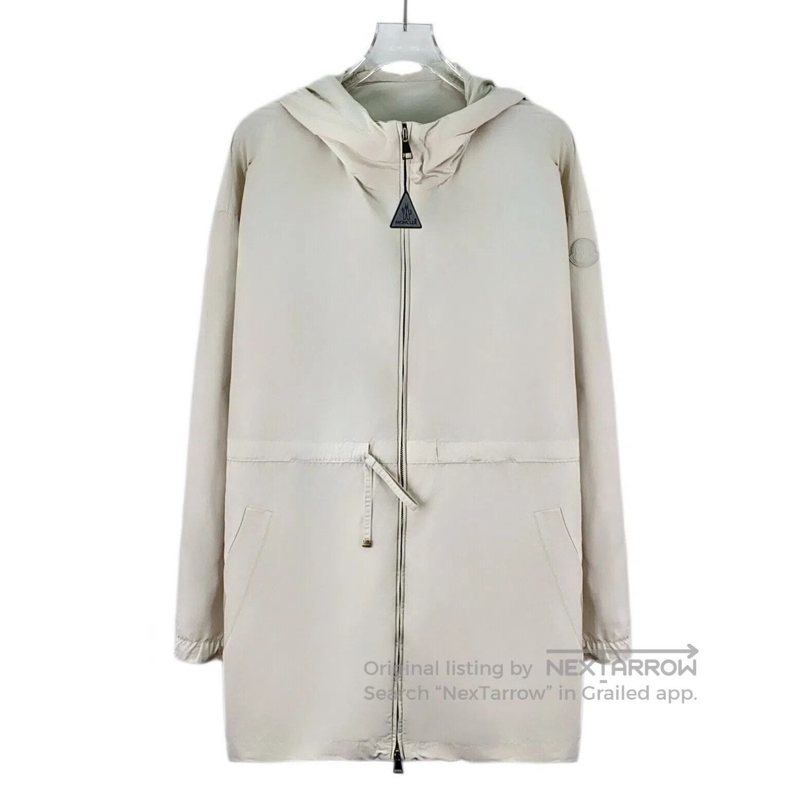 Moncler Moncler White logo patch hooded zipper long sleeve jacket| Size US XS / EU 42 / 0 - 1 Thumbnail