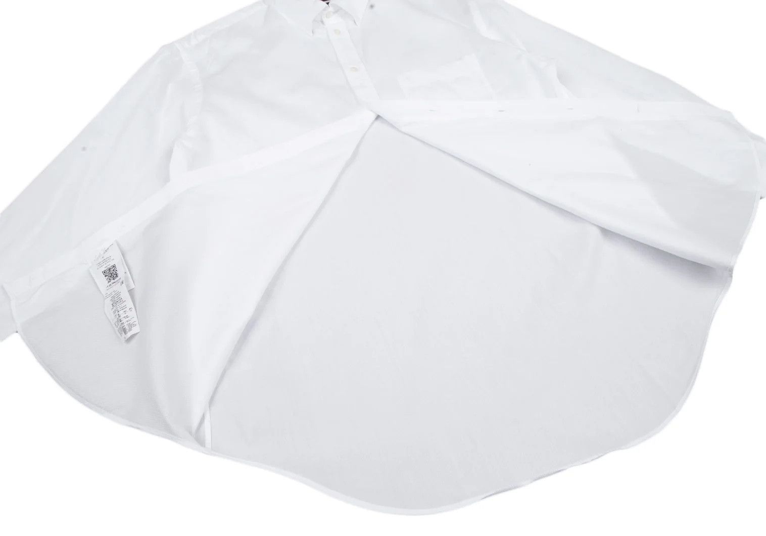 Emporio Armani Cotton Dobby Button-Down Shirt in White, Size 42 Size US XS / EU 42 / 0 - 11 Thumbnail