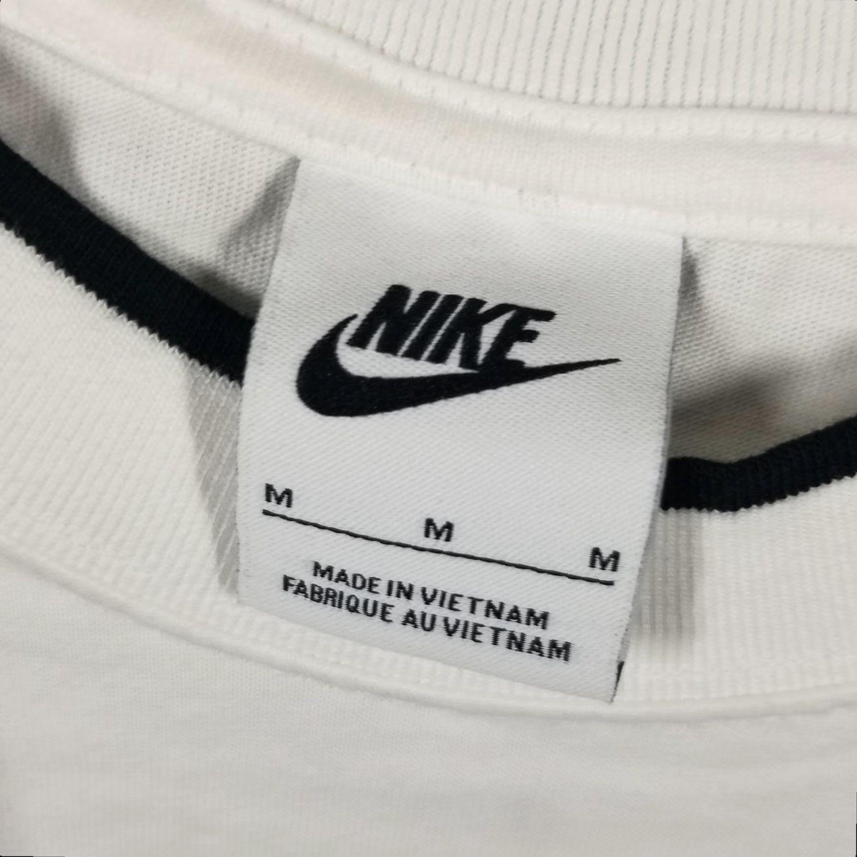 Nike Nike Air Shirt Mens M White Black Ringer T-Shirt Raglan Logo HM0182-100 Size US M / EU 48-50 / 2 - 4 Thumbnail