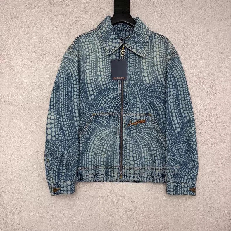 Louis Vuitton Louis Vuitton Yayoi Kusama Pumpkin denim Jacket Size US S / EU 44-46 / 1 - 1 Thumbnail