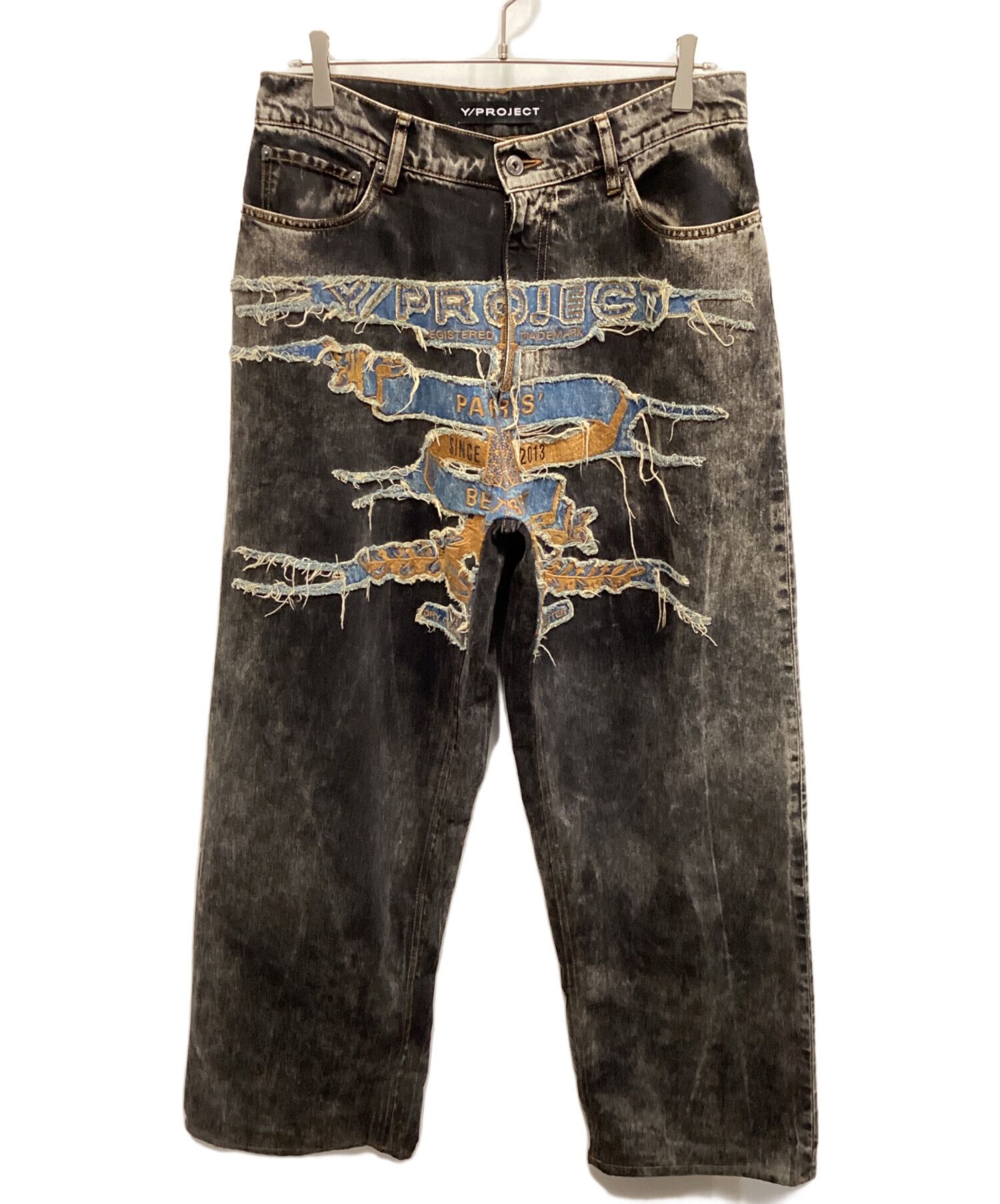 Y/Project Y/PROJECT PARIS' BEST PATCH DENIM PANTS Indigo 30 Size US 32 / EU 48 - 1 Thumbnail