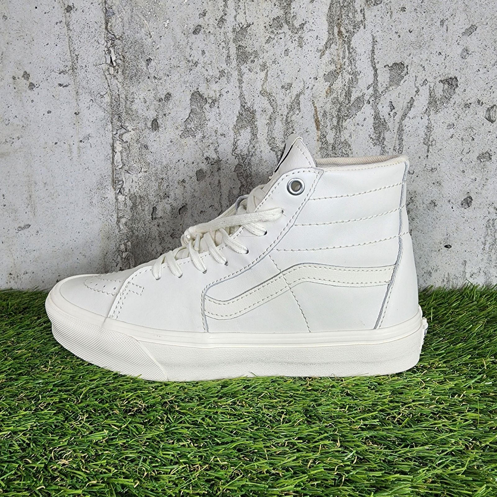 Vans Vans Sk8 Hi Pro Leather White High Top Sneakers Size US 8.5 / IT 38.5 - 3 Thumbnail