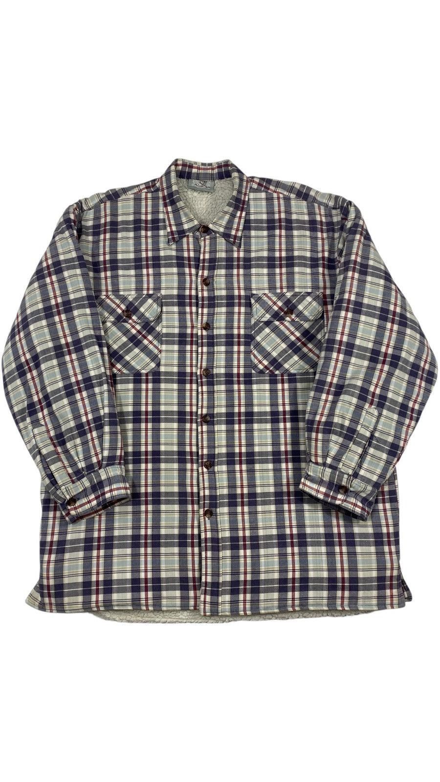 Vintage Vintage 80s 90s Heavy Sherpa Insulated Tartan Shirt Jacket Size US M / EU 48-50 / 2 - 1 Thumbnail
