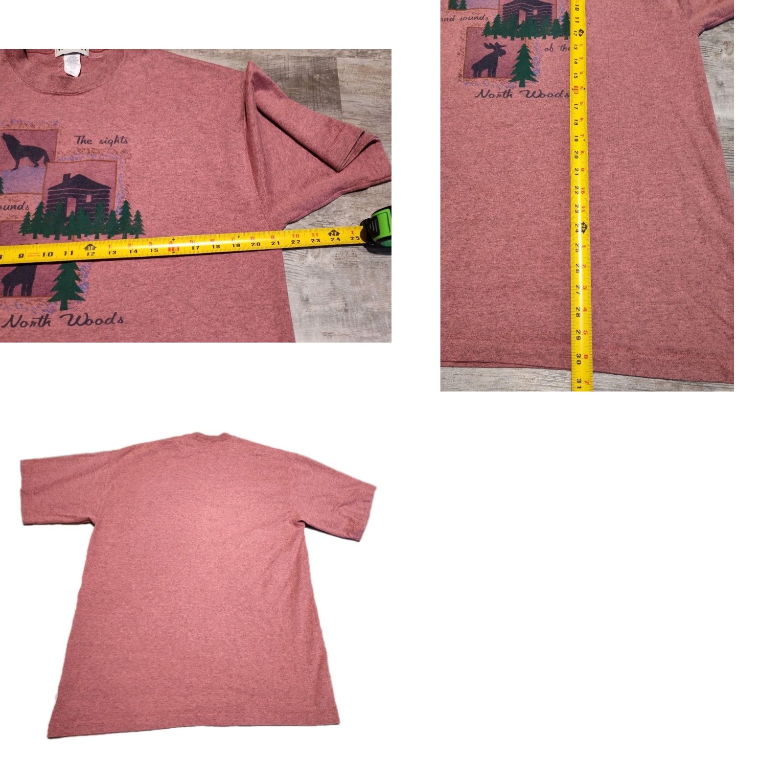 Vintage Vintage Winona Tee Shirt North Woods Moose Cabin USA Made Thick Size XL Size US XL / EU 56 / 4 - 8 Thumbnail