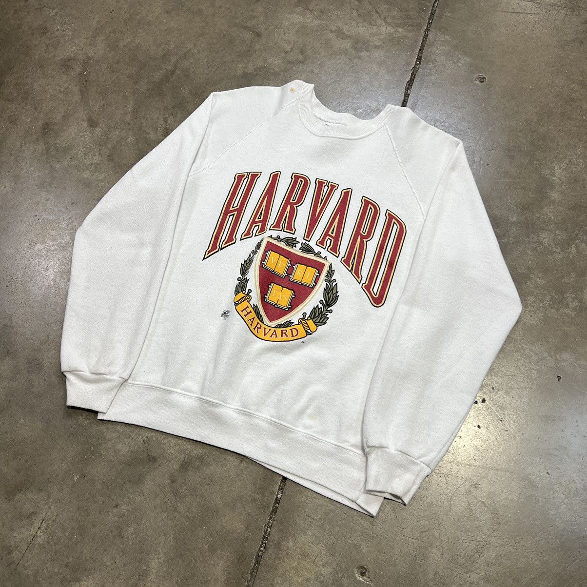 Russell Athletic × Vintage Vintage 80s Harvard University Crewneck Raglan College Size US L / EU 52-54 / 3 - 2 Thumbnail