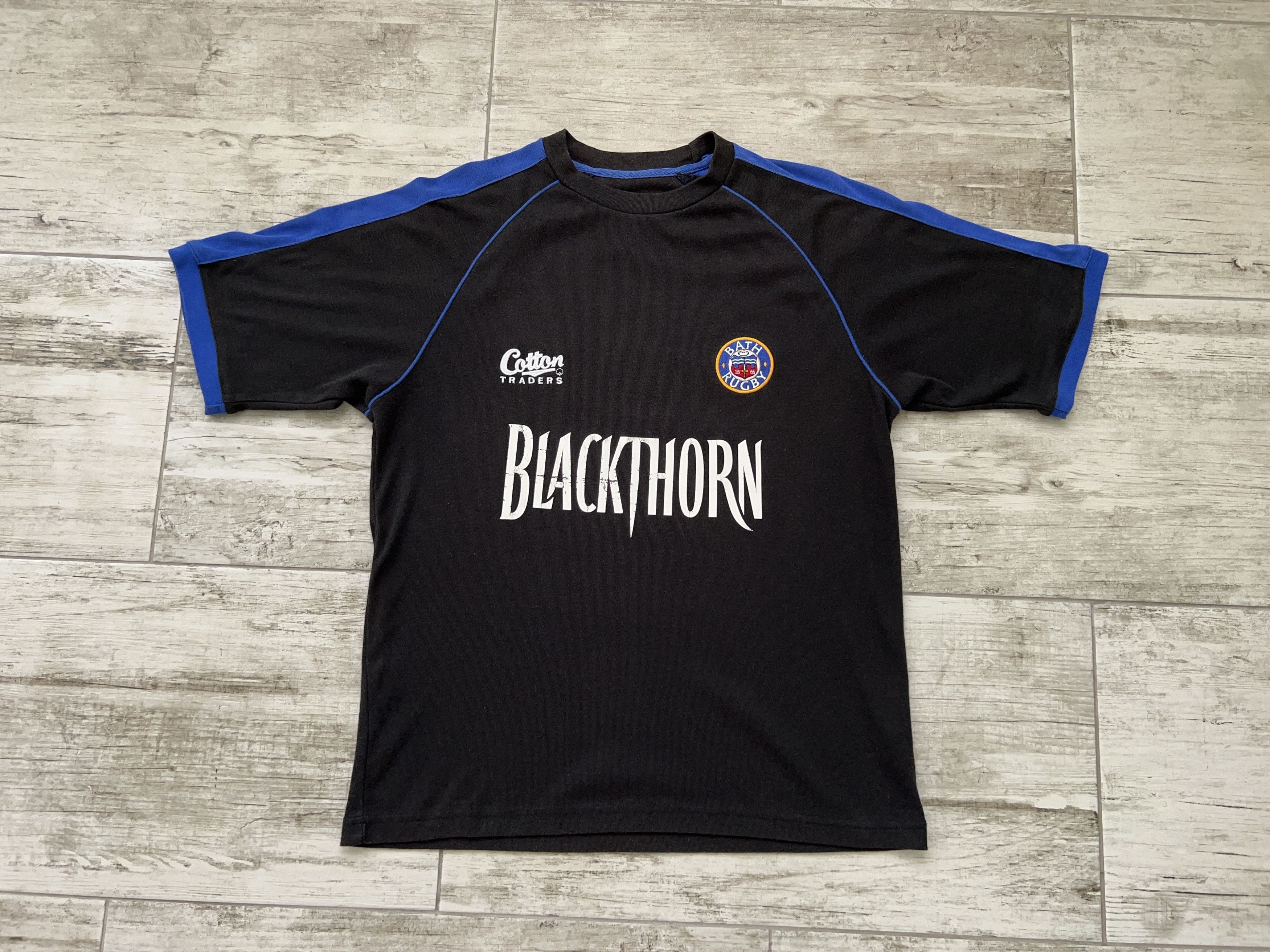 Vintage Mens Bath Rugby Cotton Traders Blackthorn Jersey T Shirt Tee Size US S / EU 44-46 / 1 - 1 Thumbnail