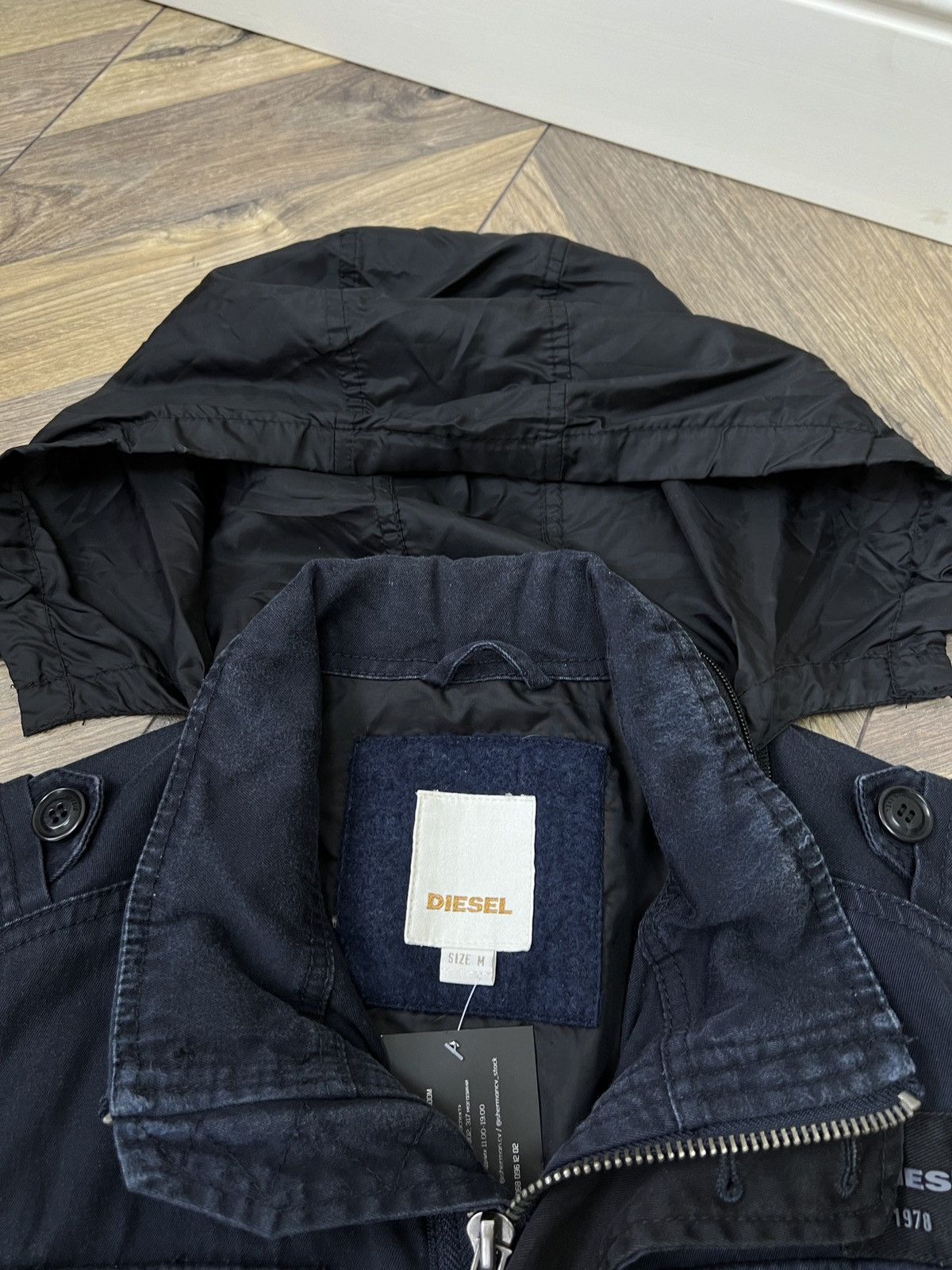 Diesel × Vintage Vintage Diesel Archival Navy Jacket Size US M / EU 48-50 / 2 - 7 Thumbnail