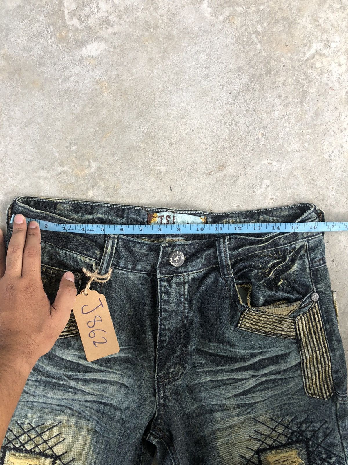 Who Decides War Japanese Kouyizu Distressed Jeans Patchwork Size US 32 / EU 48 - 20 Thumbnail