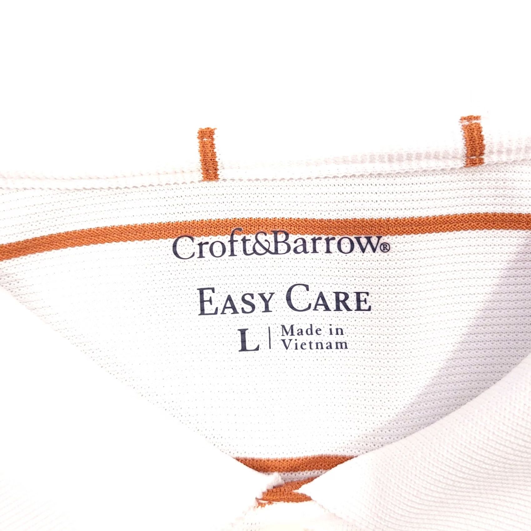 Croft & Barrow Croft & Barrow Polo Shirt Mens Large Performance Golf Short Sleeve Stripe Shirt Size US L / EU 52-54 / 3 - 7 Thumbnail
