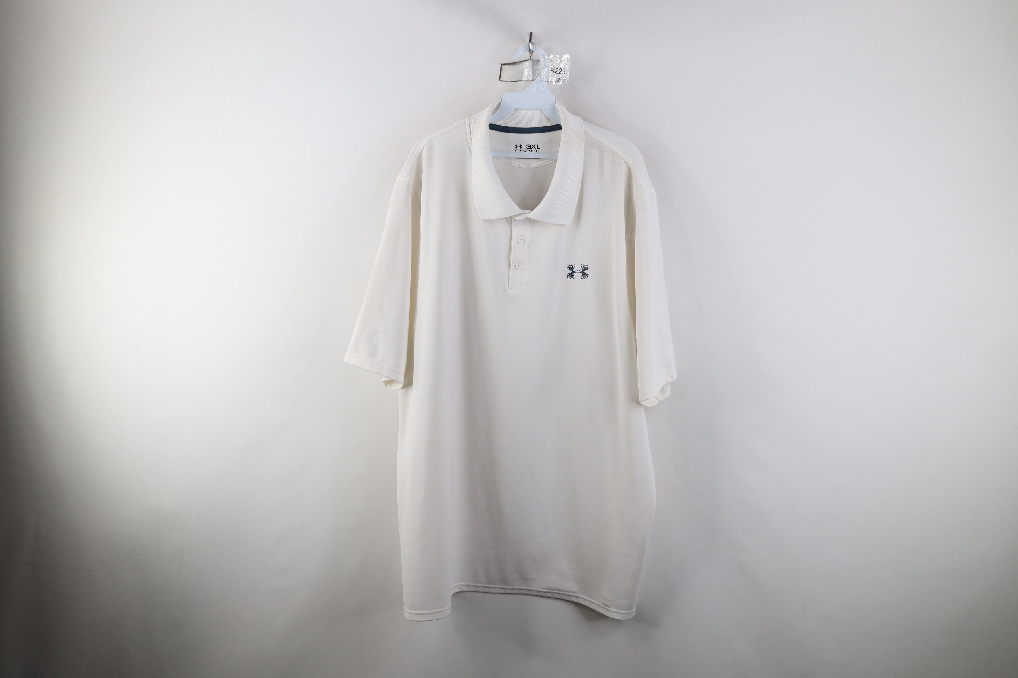 Under Armour Under Armour Hunting Antler Logo Golf Polo Shirt White Size US XXL / EU 58 / 5 - 1 Thumbnail
