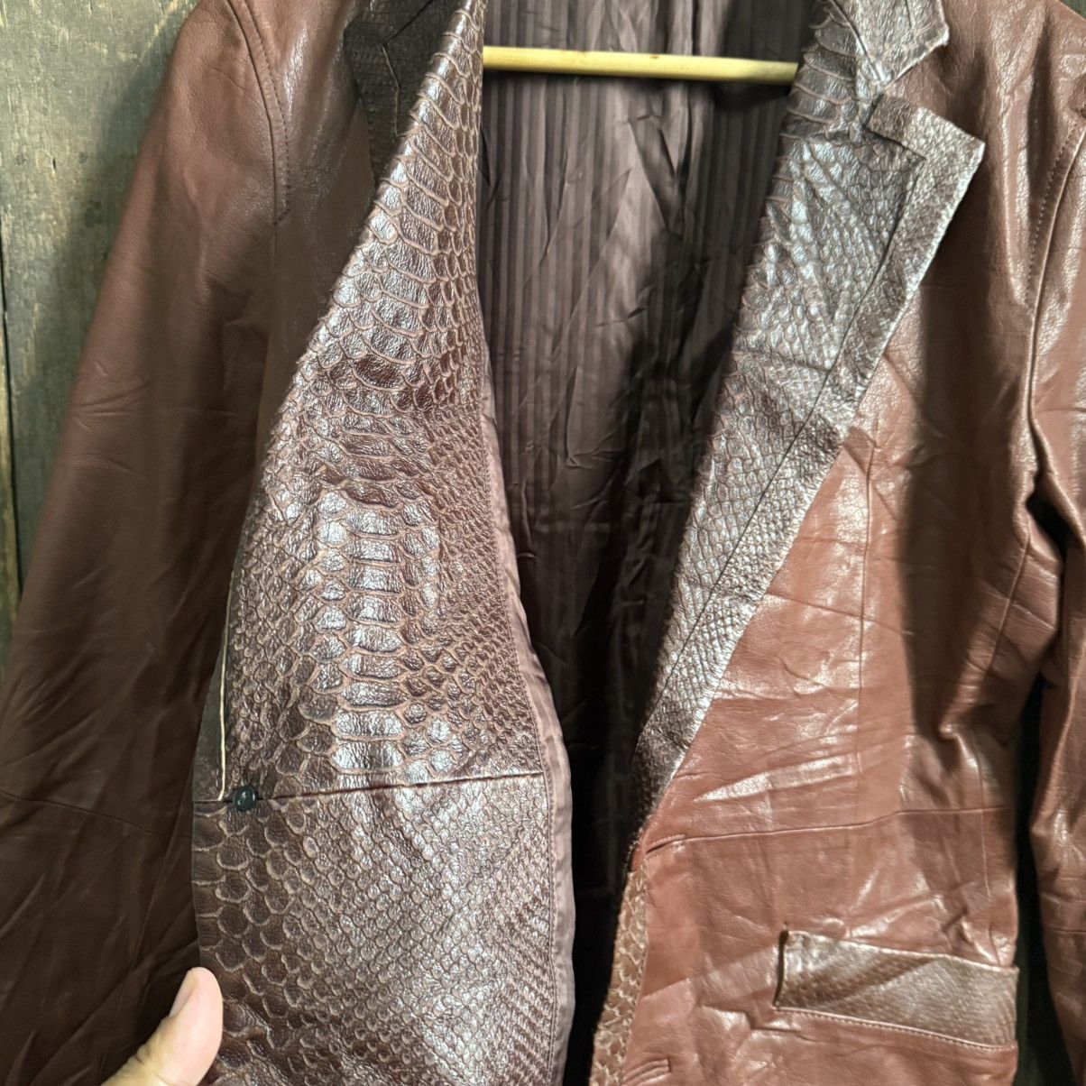 Tornado Mart Vintage Tornado Mart Leather Blazer Jacket Size L / US 10 / IT 46 - 4 Thumbnail