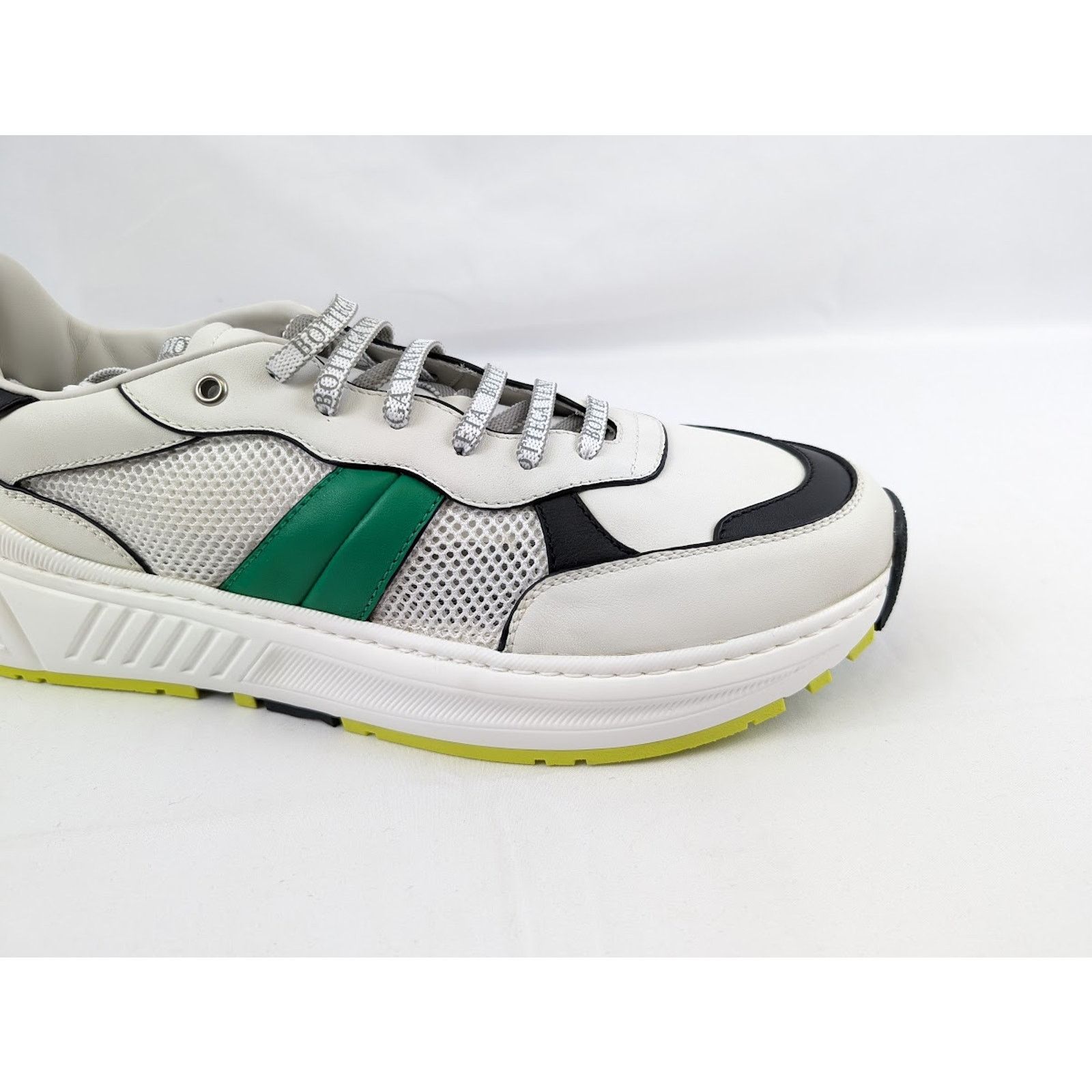 Bottega Veneta o1rshd1 Mens Speedster Leather Sneakers in Multicolor Size US 12.5 / EU 45-46 - 3 Thumbnail
