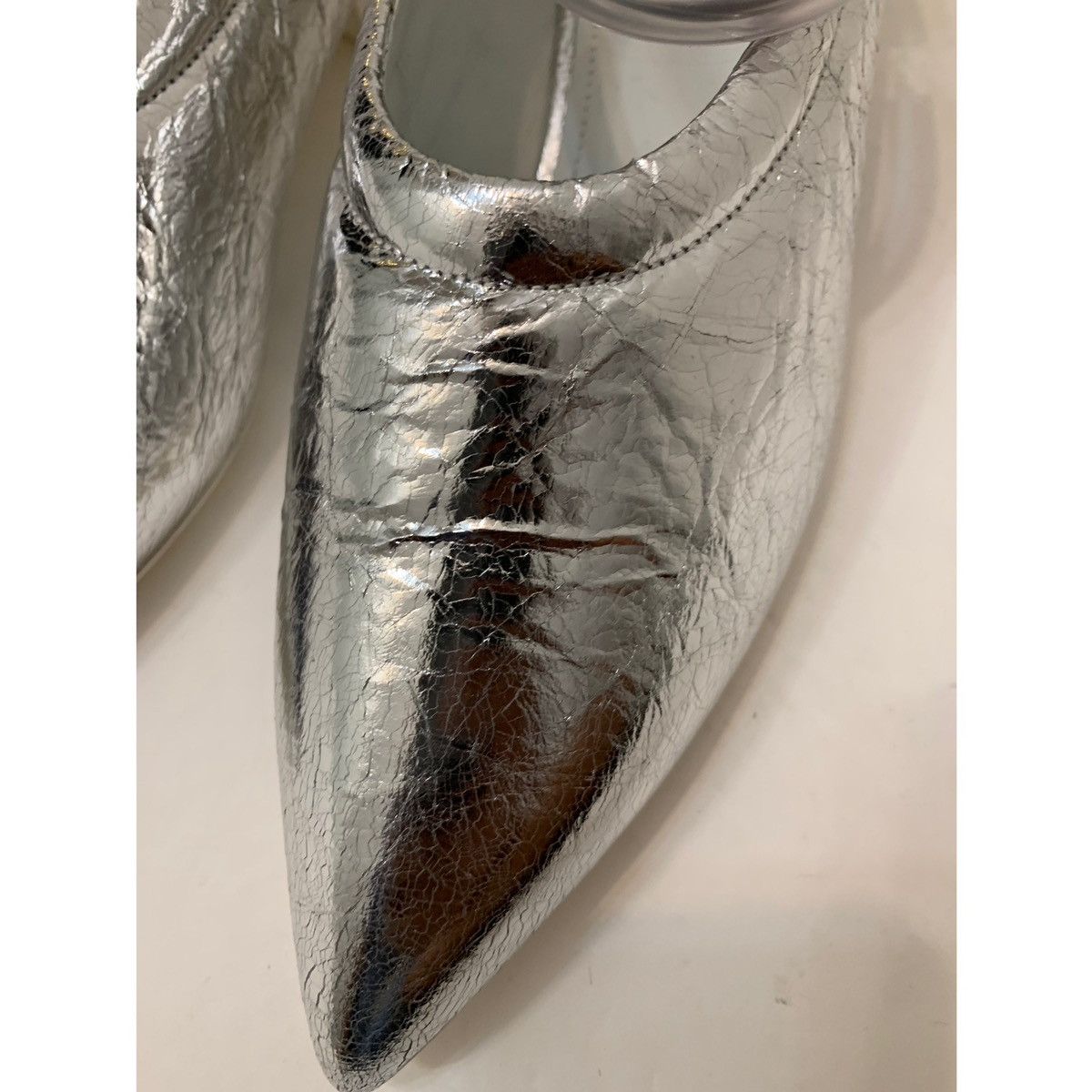 Jil Sander JIL SANDER METALLIC LEATHER BALLET FLATS SHOES Size US 8 / IT 38 - 18 Thumbnail