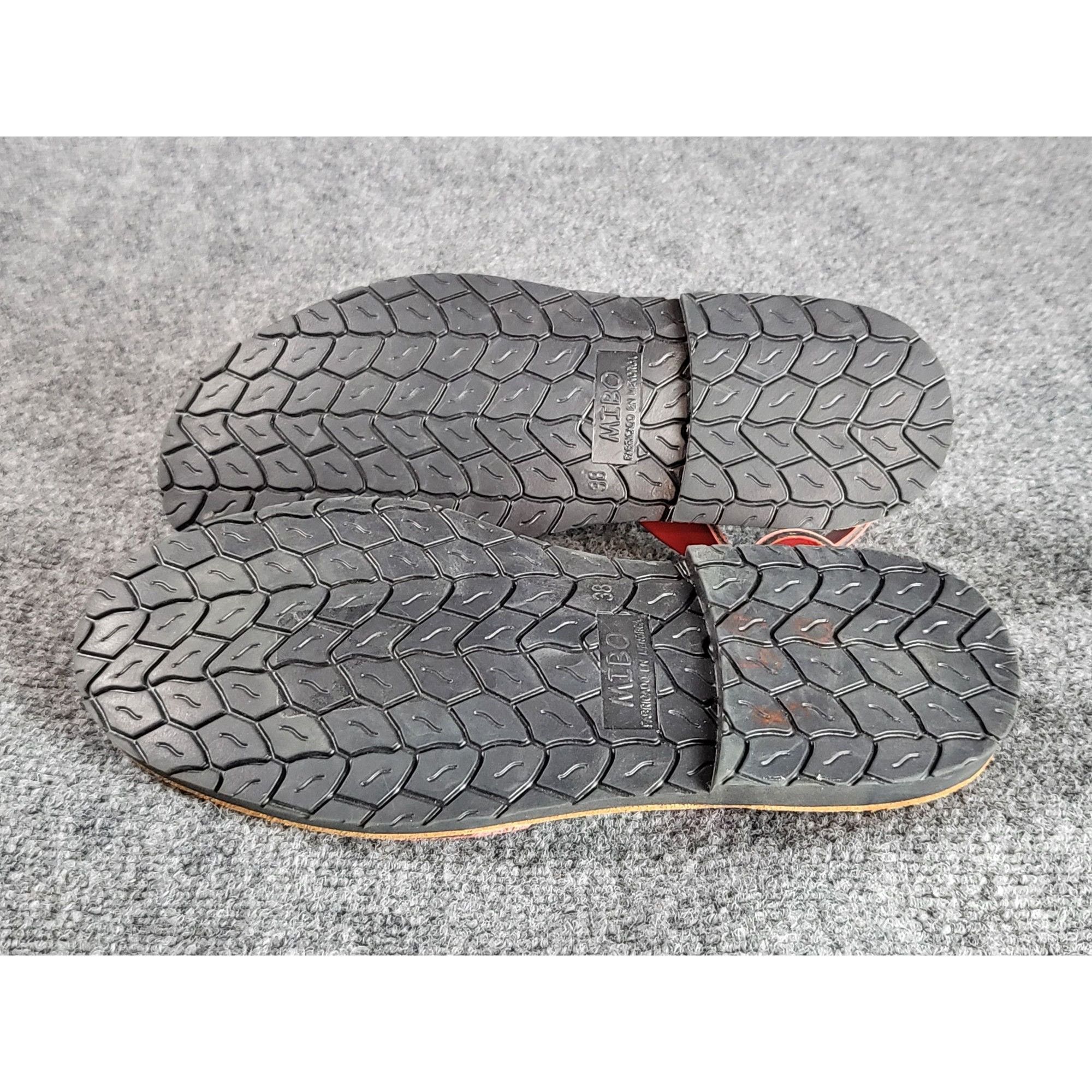 Malibu Sandals The Spanish Sandal Company Women Sz 38 EU 7.5 US Red Leather Size US 7.5 / IT 37.5 - 6 Thumbnail