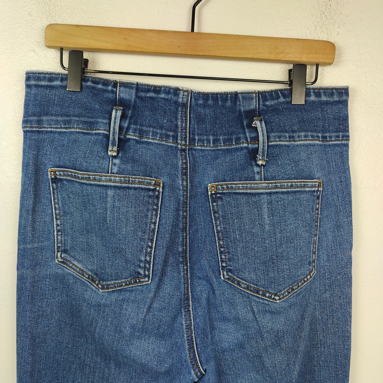 Ann Taylor Ann Taylor The Easy Straight Jeans Womens 8 Dark Wash Size 30" / US 8 / IT 44 - 5 Thumbnail