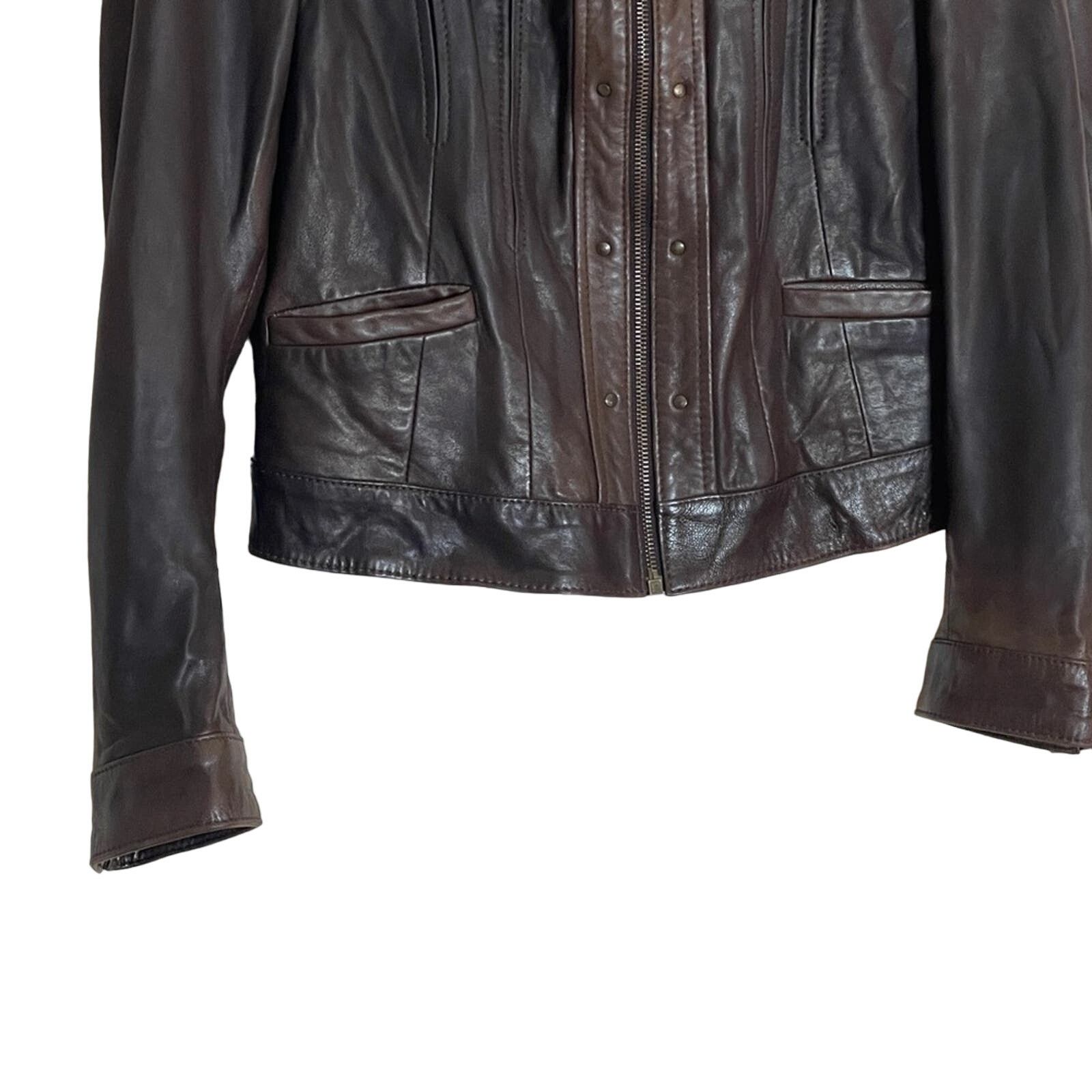 Levi's Levi’s Moto Sheepskin Leather Biker Jacket Size L Size L / US 10 / IT 46 - 3 Thumbnail