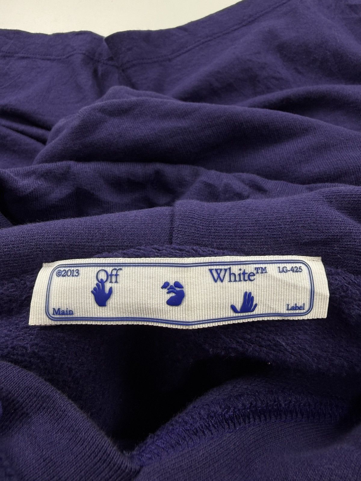 Off White Oversized Arrows Layered Hoodie