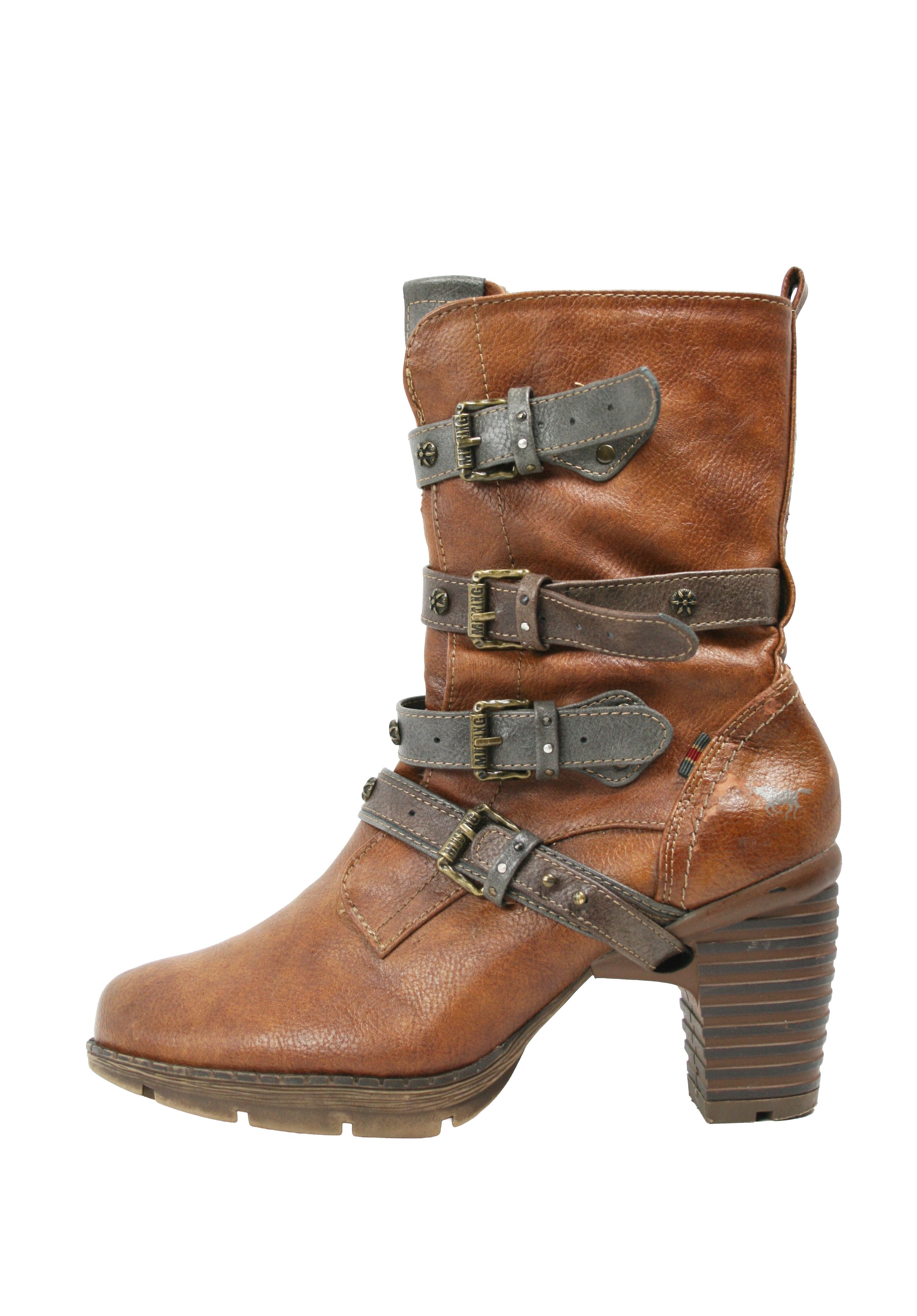 Mustang 00S Y2K Cyber Punk Belted Biker Boots Vintage Size US 11 / IT 41 - 1 Thumbnail