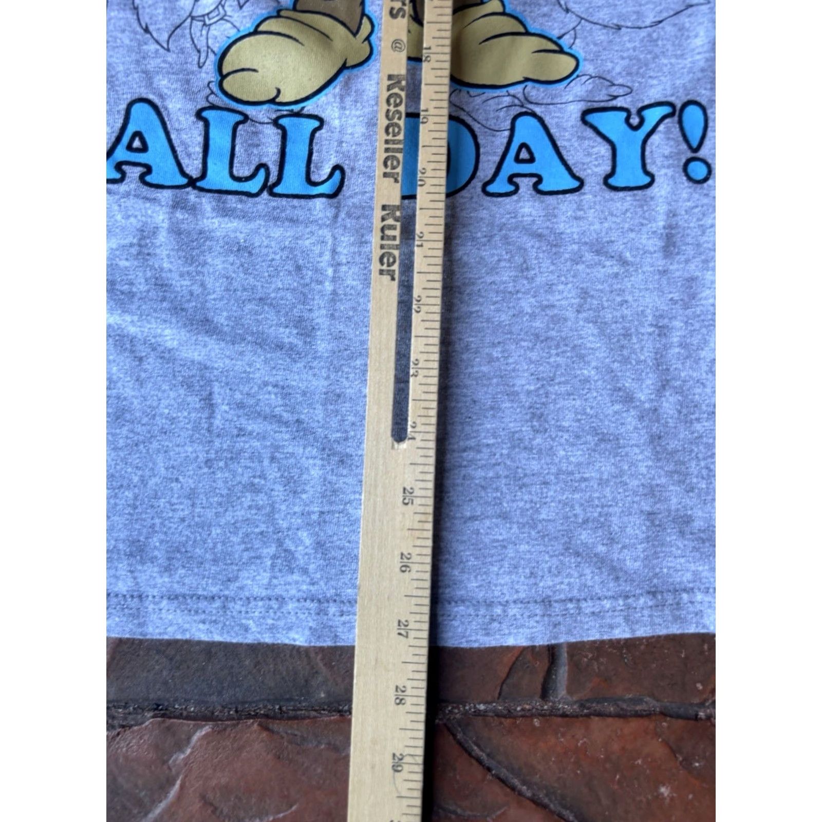 Disney VINTAGE Disney Snow White Grumpy All Day Dwarf T-Shirt Gray M/L Crew Neck Short Sleeve Men Regular Size US L / EU 52-54 / 3 - 5 Thumbnail