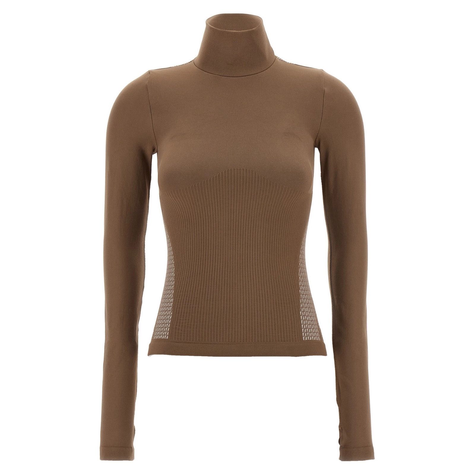 FENDI $720 Light Brown Ski Sweater New & Authentic (Women's
