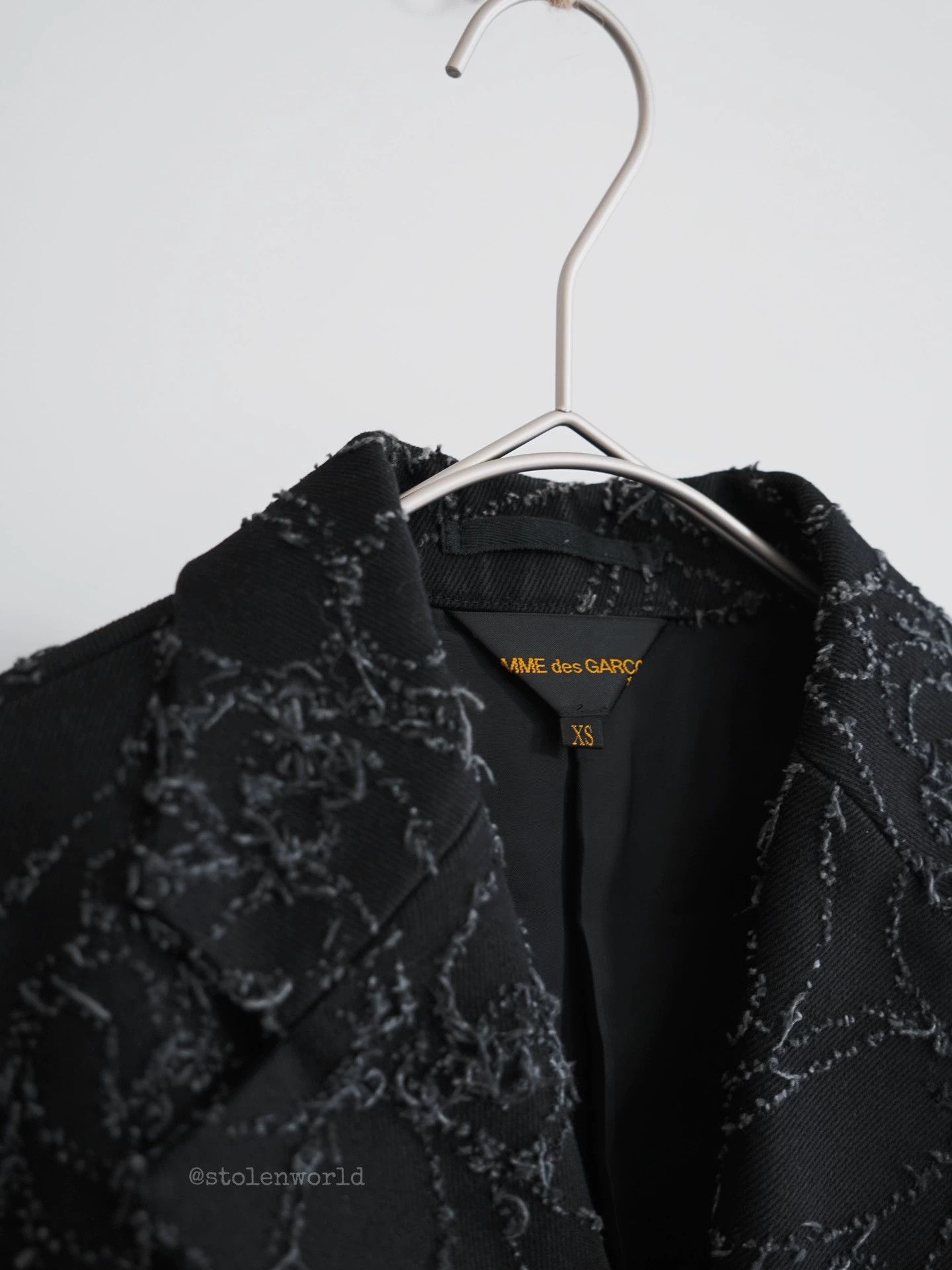 Comme des Garcons COMME DES GARÇONS 2023SS Deconstructed Denim Split Blazer Size XS / US 0-2 / IT 36-38 - 8 Thumbnail
