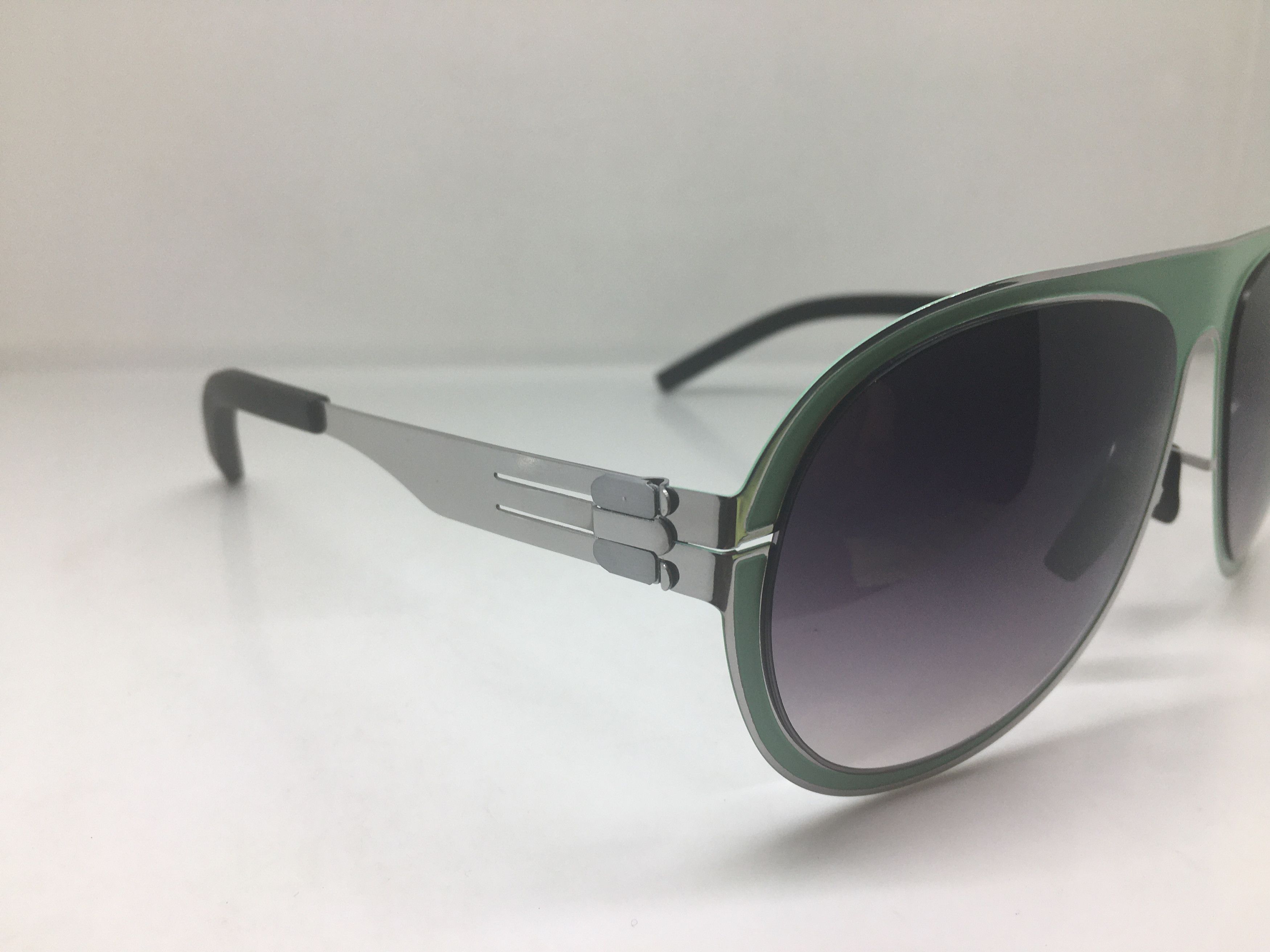 Other Green Silver Alloy Aviator Sunglasses Frame Pilot Size ONE SIZE - 2 Thumbnail