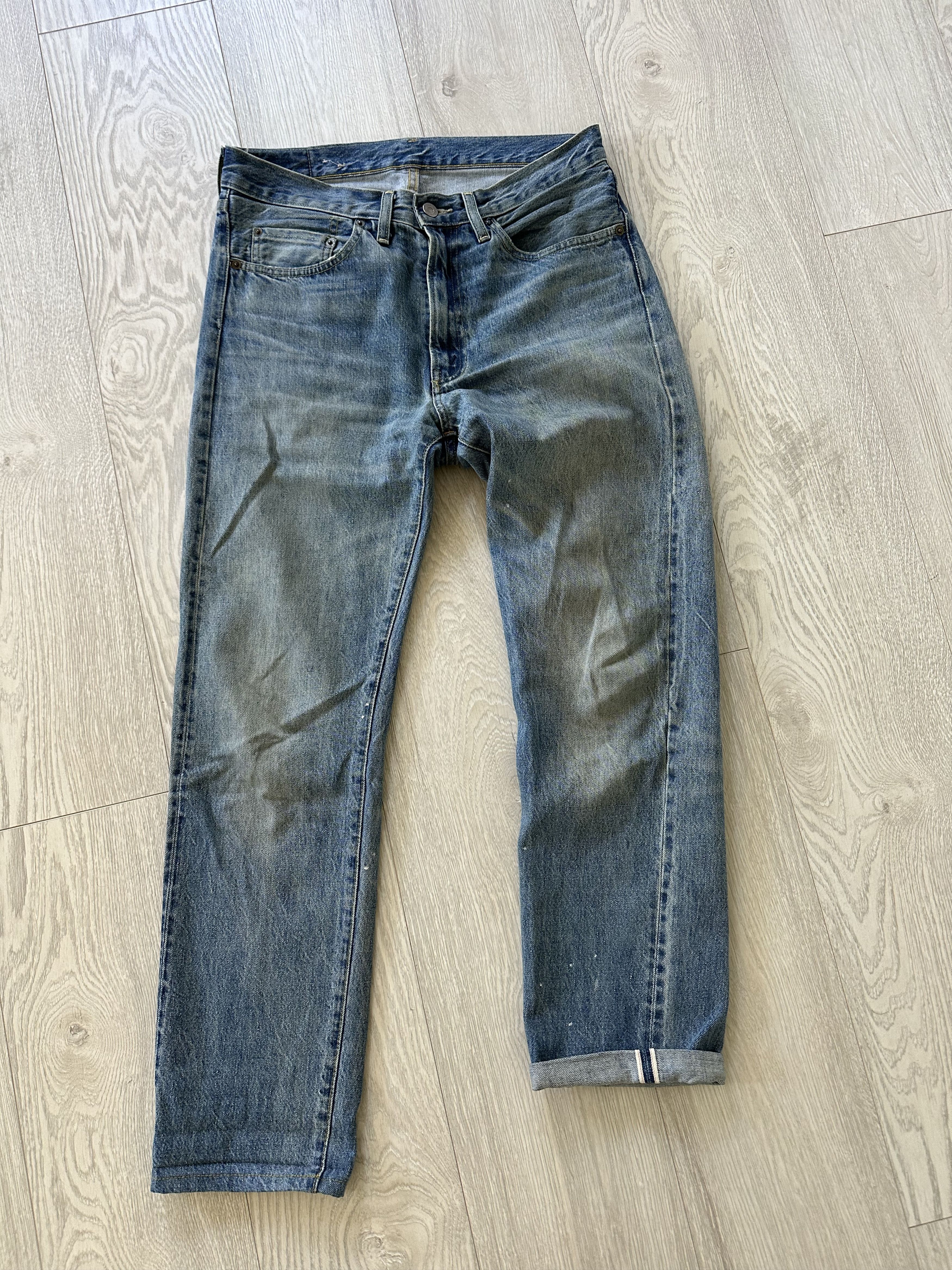 Levi's × Levi's Vintage Clothing LVC Levi's Vintage Clothing 1954 501 W31 L29 Selvedge Big E Size US 31 - 2 Thumbnail