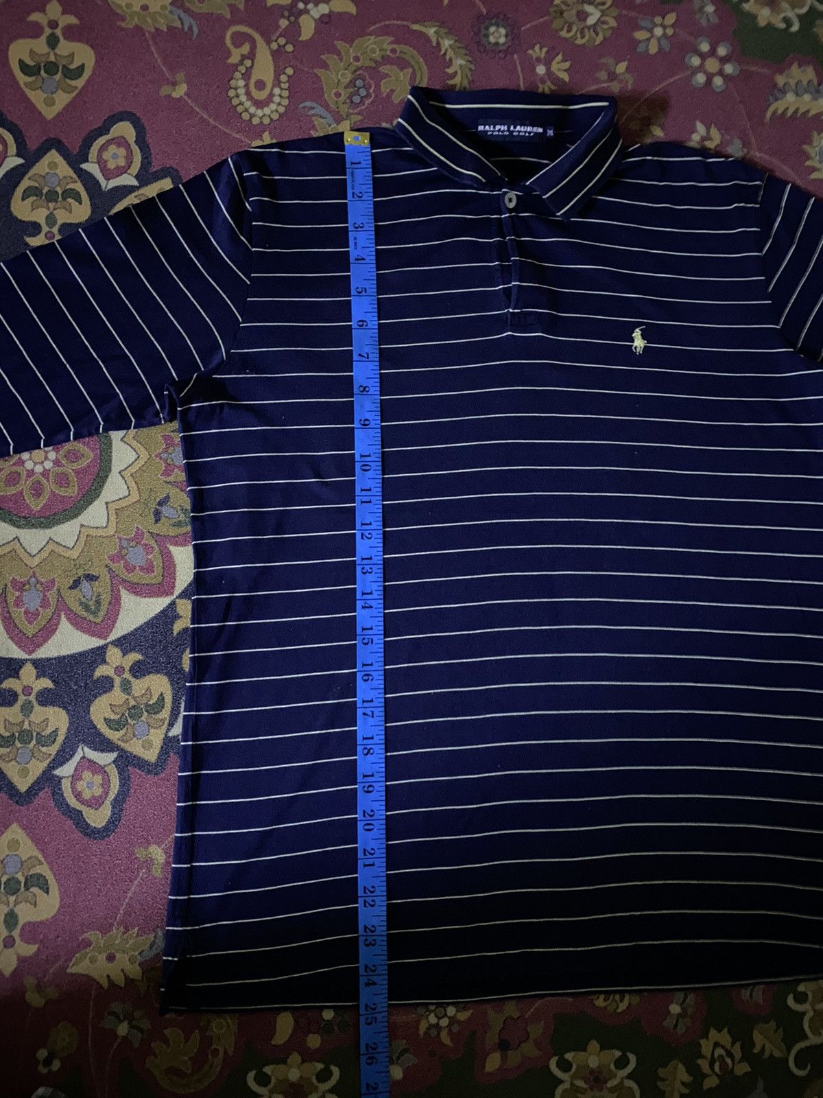 Japanese Brand × Polo Ralph Lauren × Ralph Lauren Ralph Lauren Polo Golf Striped Long Sleeve Polo Size US M / EU 48-50 / 2 - 11 Thumbnail
