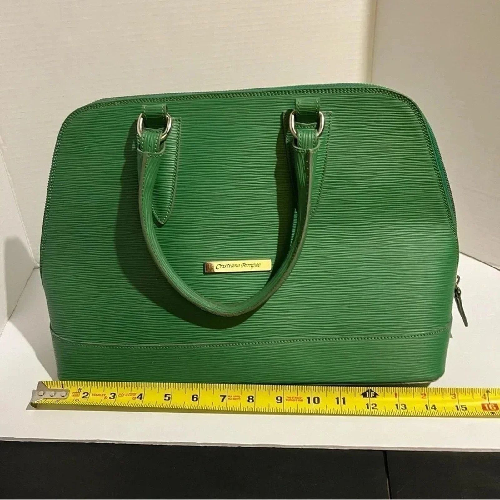 Other Cristiano Pompeo Handbag Purse Alma Green Made In Italy Size ONE SIZE - 7 Thumbnail