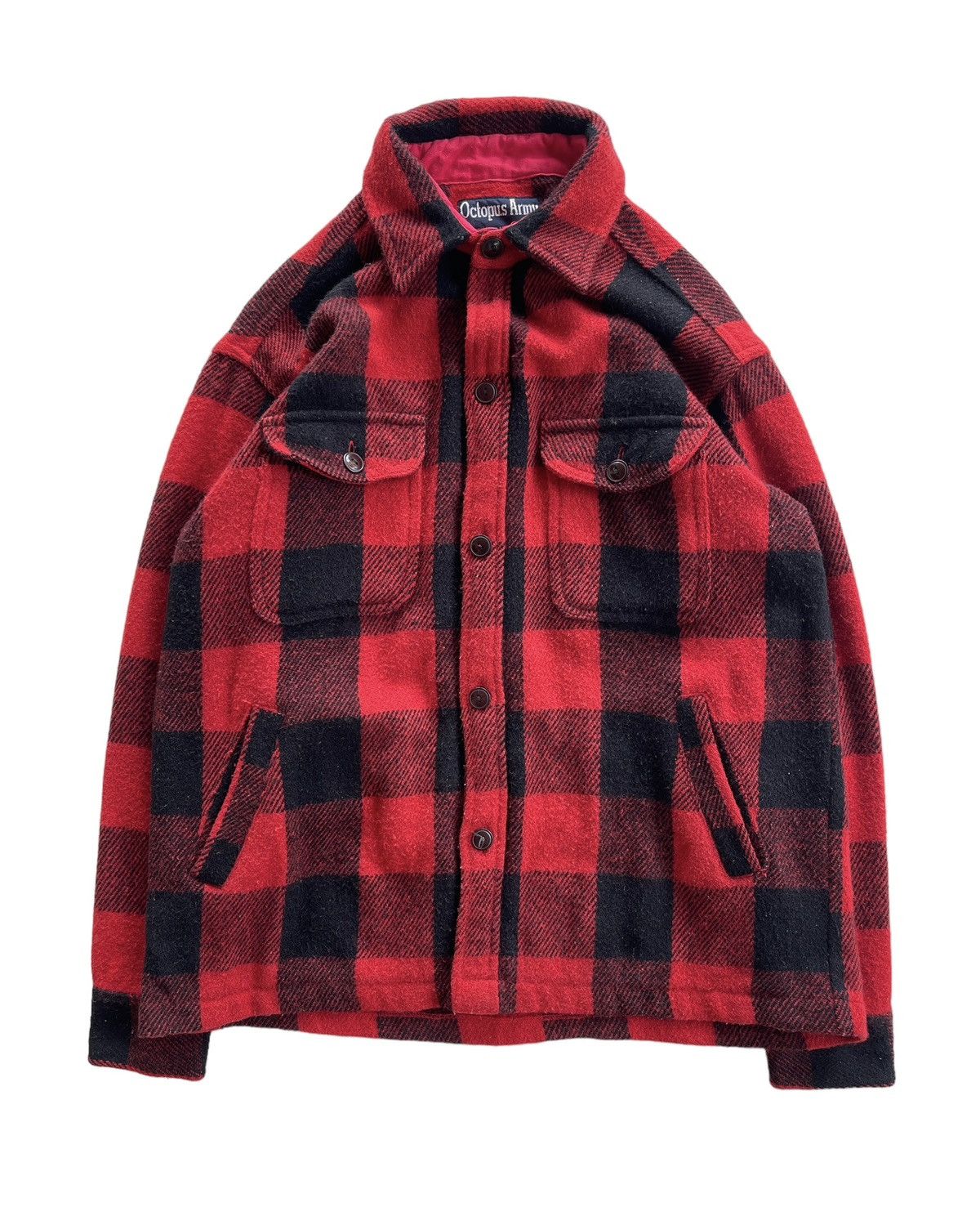 Vintage Octopus Army Wool Flannel Jacket