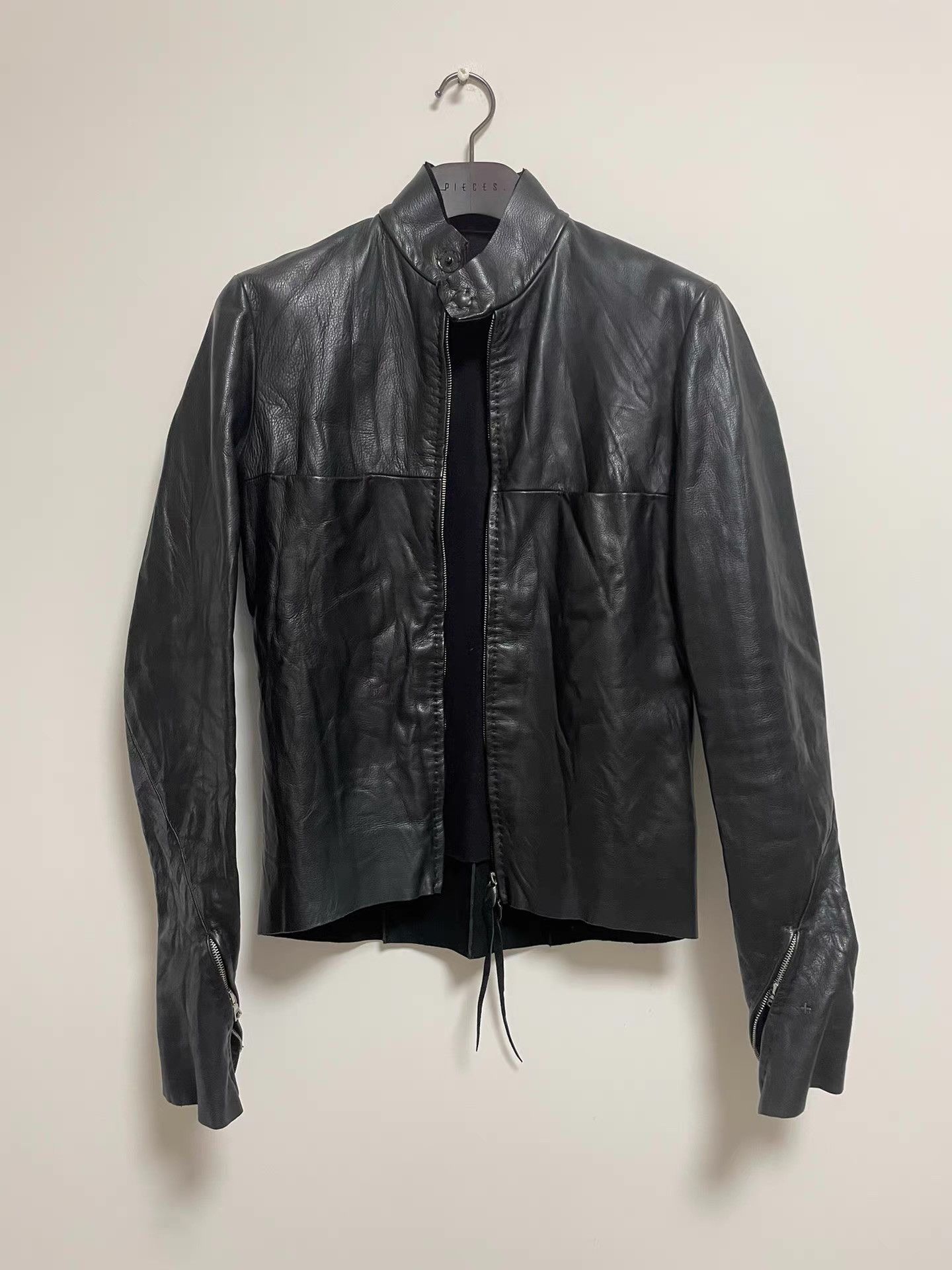 Ma+ m.a+ 14FW Zipped Sleeve Biker Jacket, Ｑ25 Size US M / EU 48-50 / 2 - 1 Thumbnail