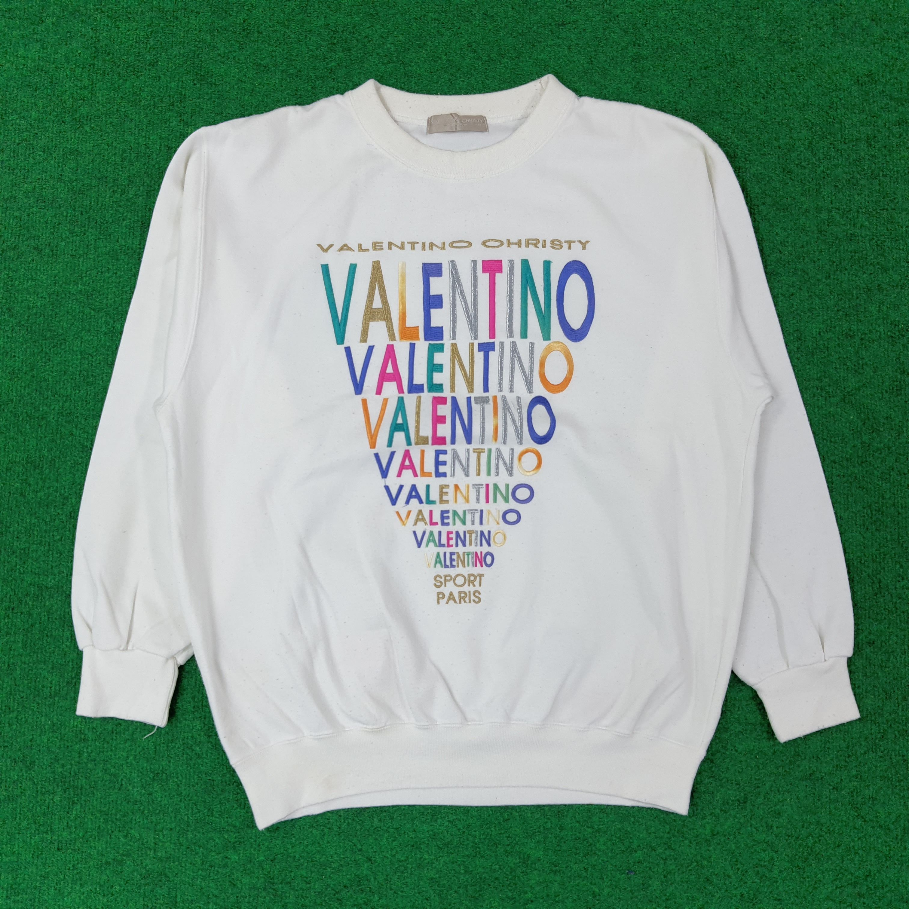 Valentino Vintage Valentino Christy Sport Paris Sweatshirt C243N20 Size US M / EU 48-50 / 2 - 1 Thumbnail
