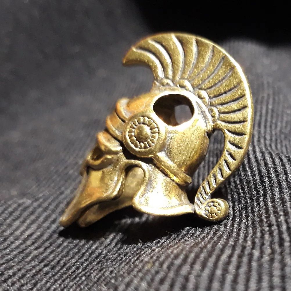 Handmade 3Pcs Spartan Roman Helmet Knife Beads Paracord Bead Zipper Size ONE SIZE - 2 Thumbnail