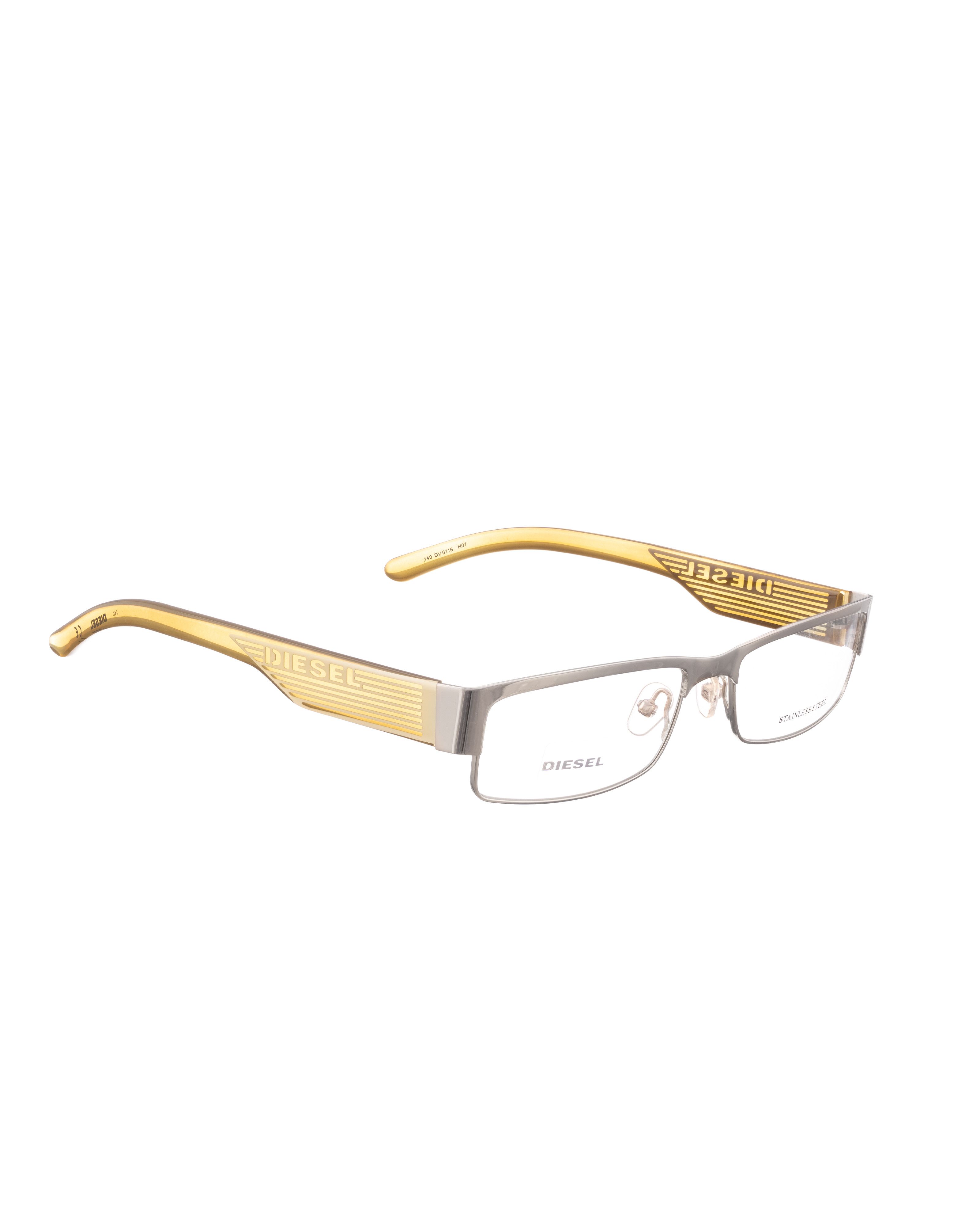 Diesel Diesel 00s Gold Glasses with Transparent Temples Size ONE SIZE - 1 Thumbnail