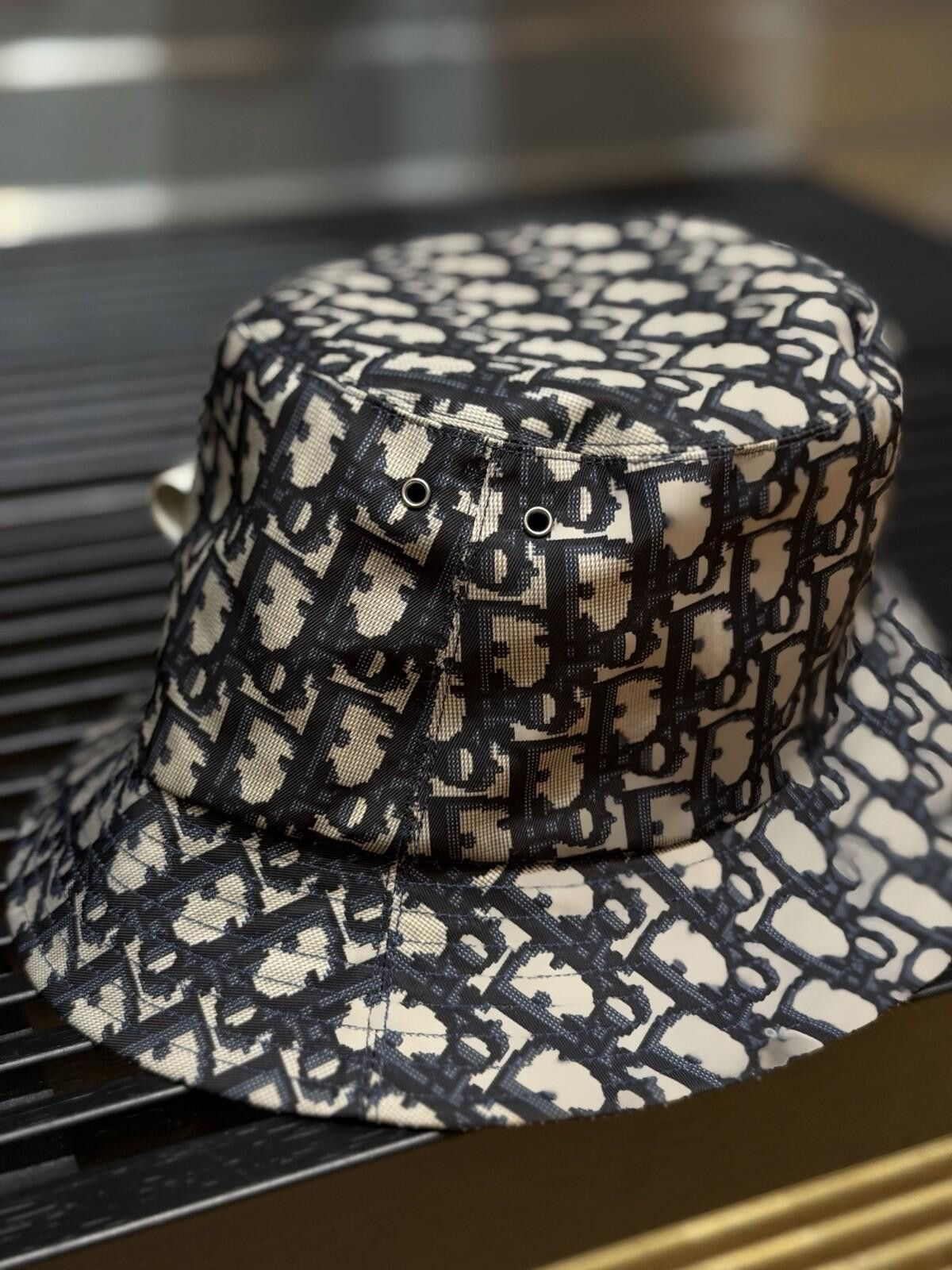 Dior Authentic Dior Reversible Teddy-D Brim Bucket Hat $1000 Size ONE SIZE - 11 Thumbnail