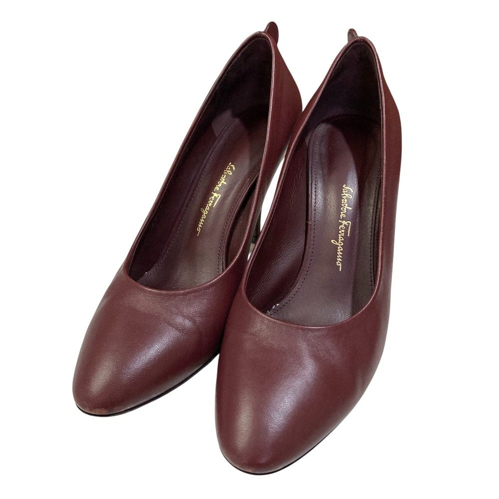 Salvatore Ferragamo Salvatore Ferragamo Salvatore Ferragamo Almond Toe Pumps Leather Shoes DUTY FREE for USA Size ONE SIZE - 1 Thumbnail