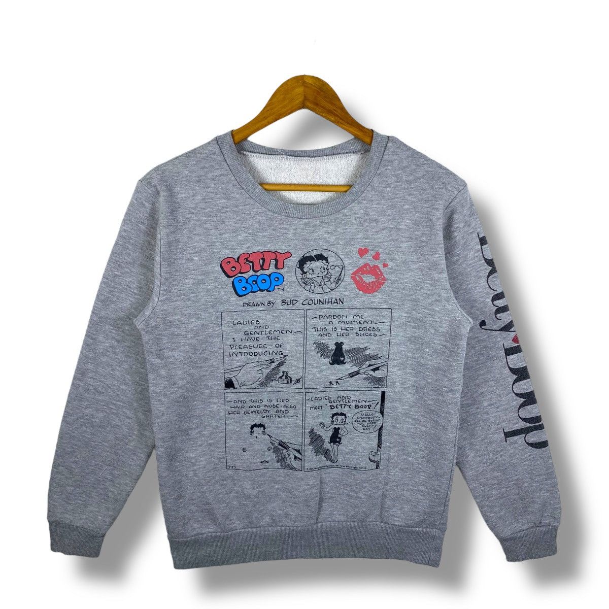 Vintage Vintage BETTY BOOP Cartoon Comics Crewneck Sweatshirt Medium Size US M / EU 48-50 / 2 - 1 Thumbnail