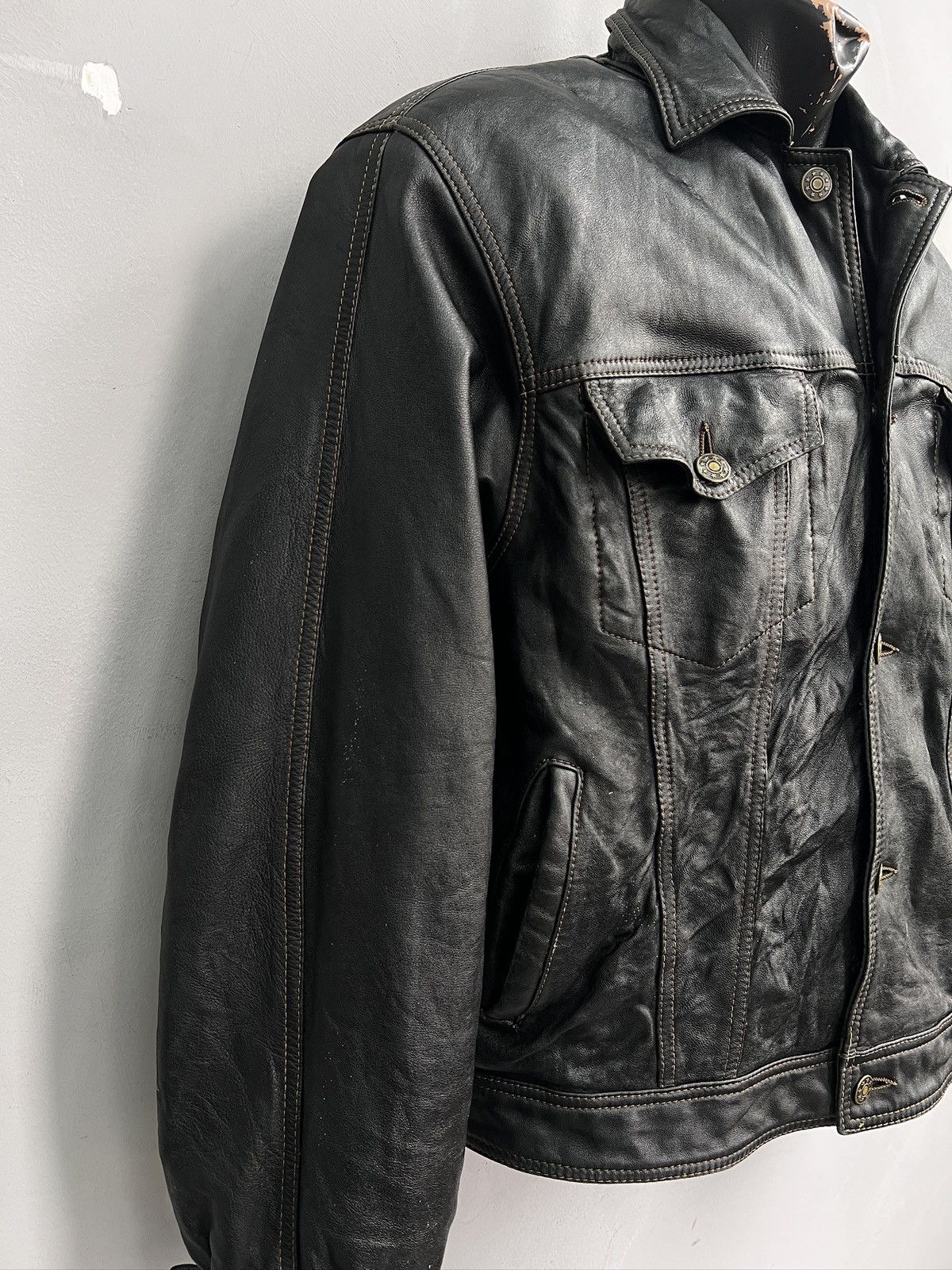 Diesel Diesel style leather trucker jacket y2k style gothic hype Size US M / EU 48-50 / 2 - 5 Thumbnail