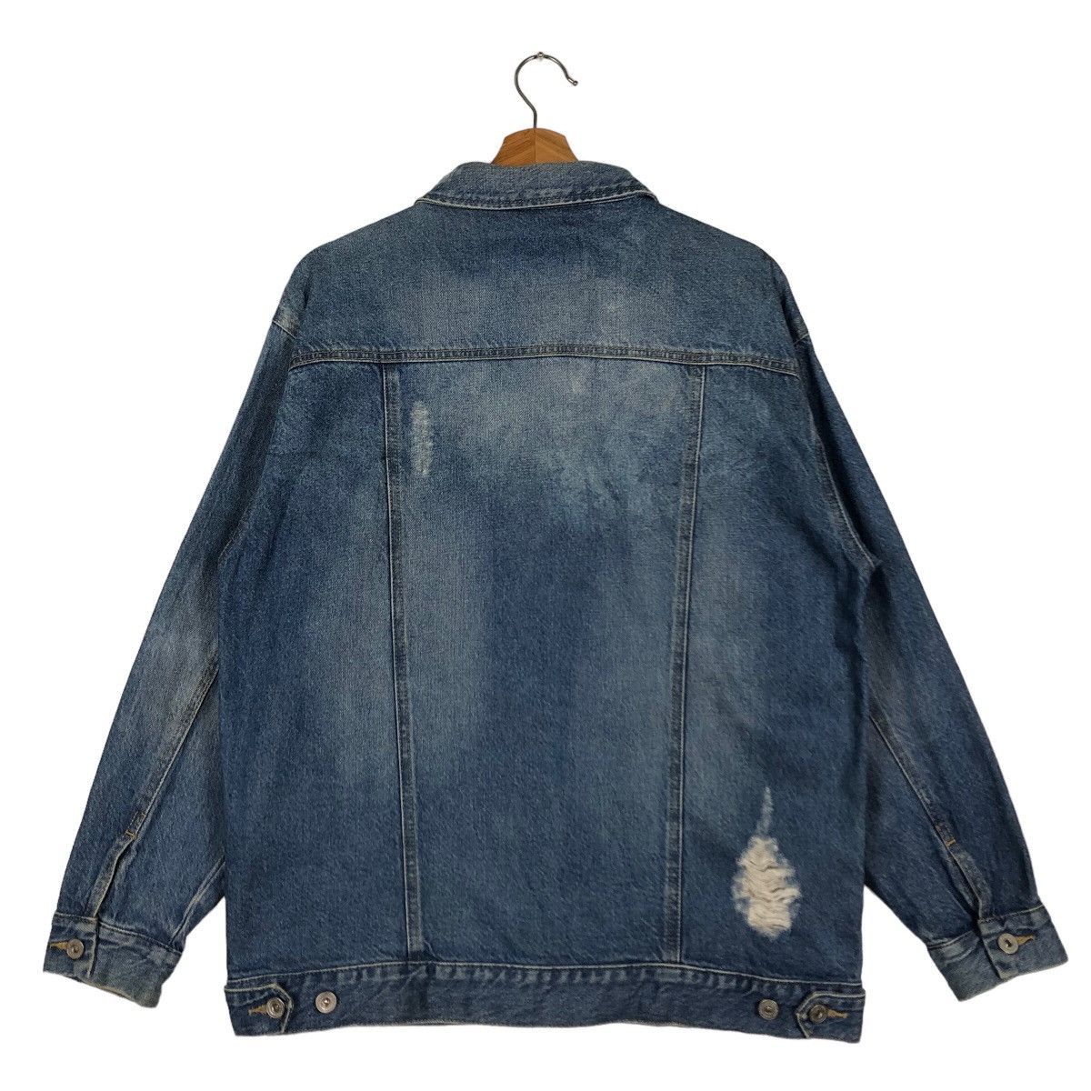 Japanese Brand 🔥Distressed Denim Trucker Jacket Pageboy Japan Made Size US M / EU 48-50 / 2 - 8 Thumbnail