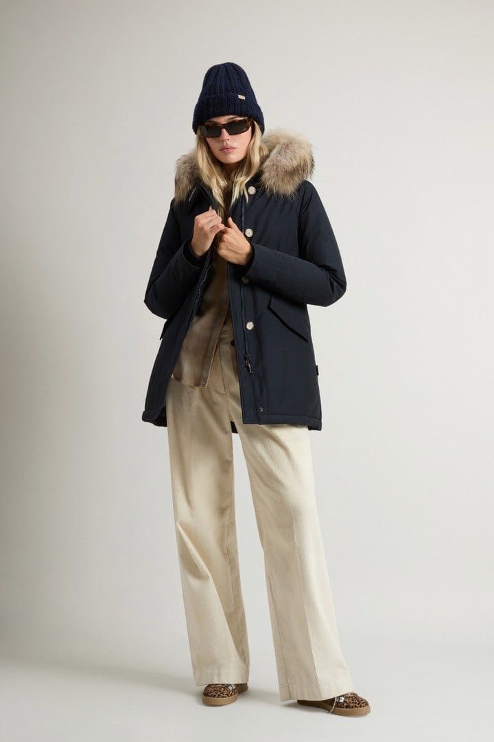 Woolrich Woolen Mills Woolrich Arctic Raccoon Down parka blue Fur hooded Jacket Size XS / US 0-2 / IT 36-38 - 1 Thumbnail