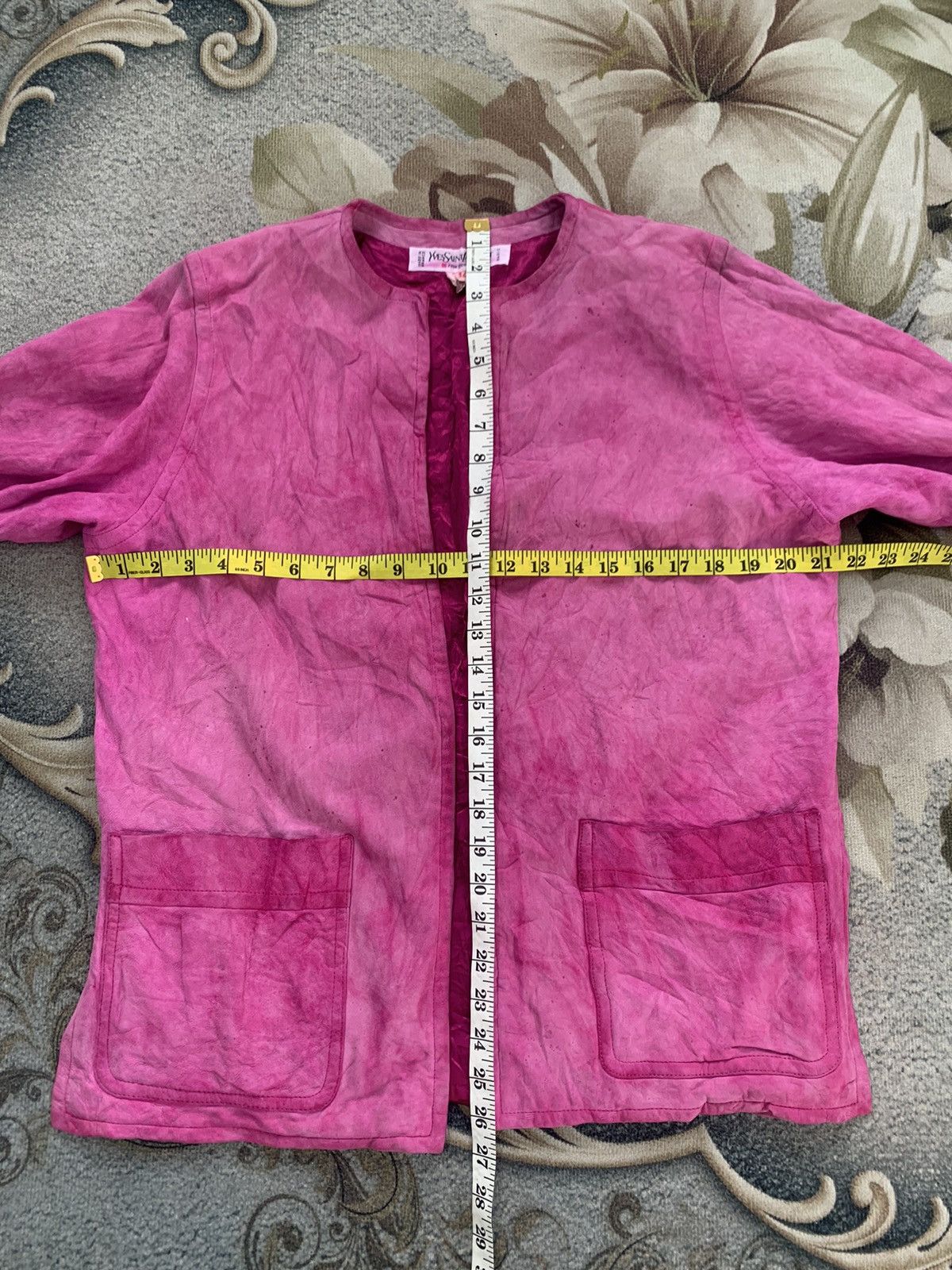 Yves Saint Laurent YSL Rive Gauche Velvet Lamb Cardigan Jacket Size XS / US 0-2 / IT 36-38 - 14 Thumbnail