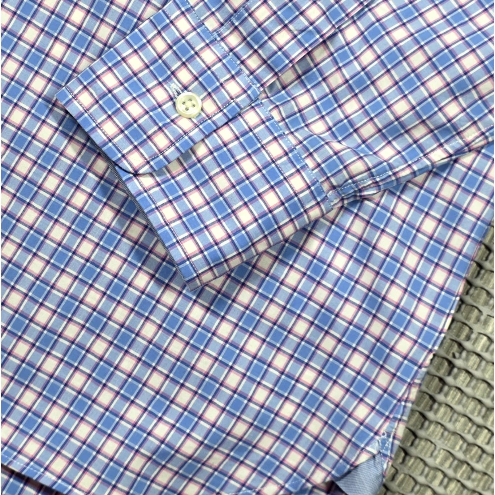 Polo Ralph Lauren Polo Ralph Lauren Button-Up Shirt S Cotton Stretch Blue Pink Check Long Sleeve Mens Regular Size S Size US S / EU 44-46 / 1 - 7 Thumbnail