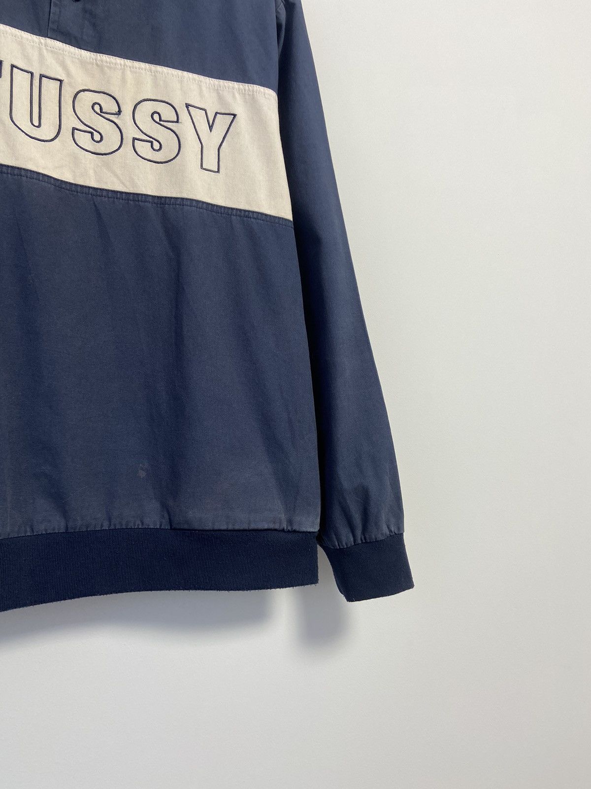 Stussy STUSSY Shirt Rugby Stitches Logo Patchwork Size US M / EU 48-50 / 2 - 3 Thumbnail