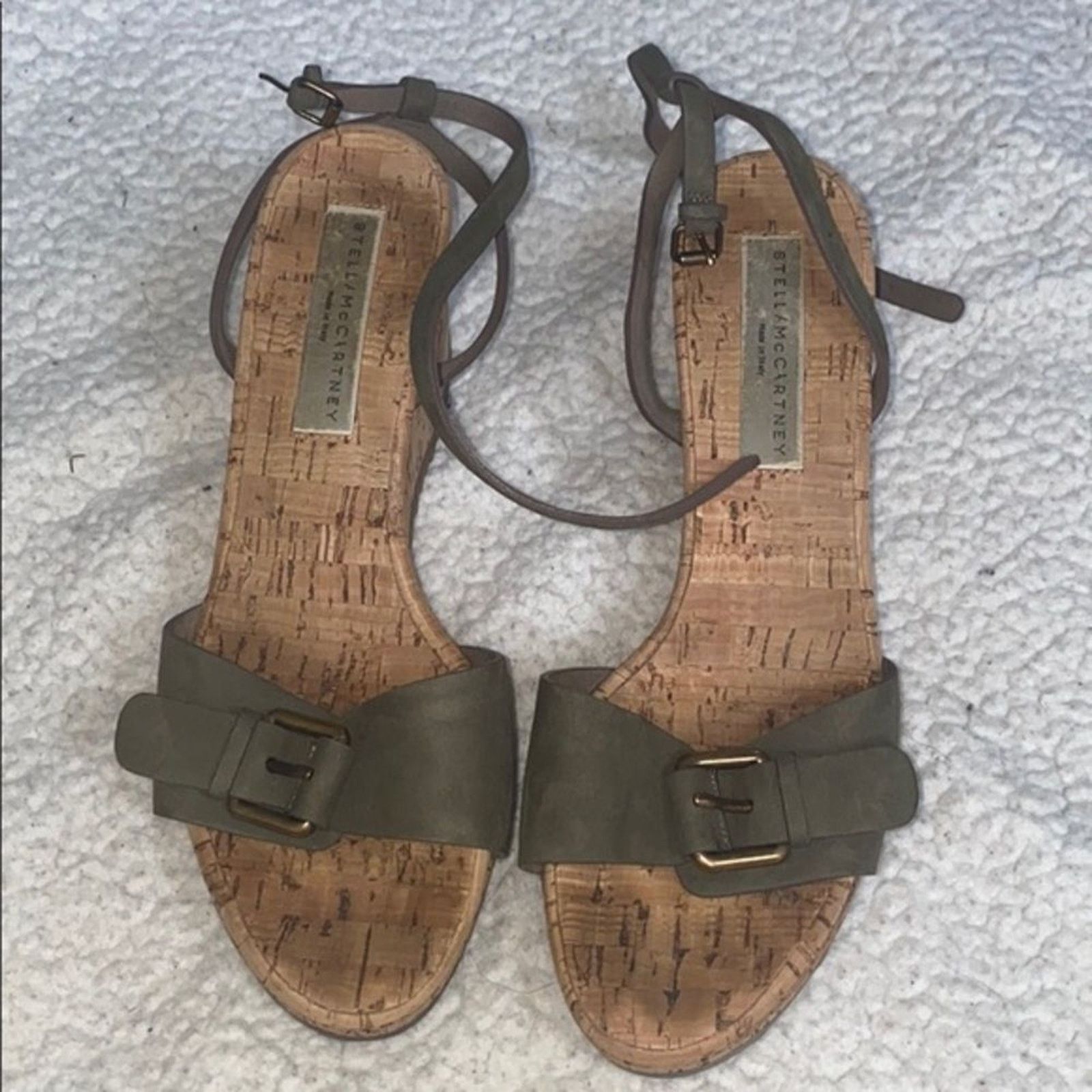 Stella McCartney Stella McCartney Cork Wedge Sandals | Size 39 (US 8.5) Size US 8.5 / IT 38.5 - 3 Thumbnail