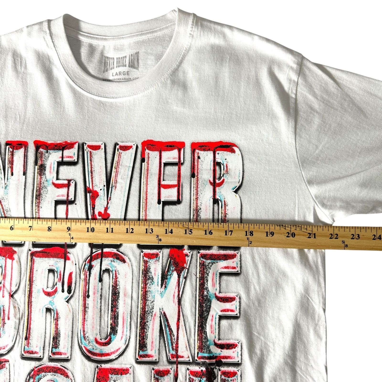 Other Never Broke Again Blood Dripped Logo T-shirt Mens L - Punk Size US L / EU 52-54 / 3 - 11 Thumbnail